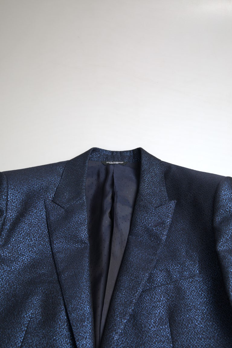 Κοστούμι Dolce &amp; Gabbana Metallic Blue Martini Slim Fit