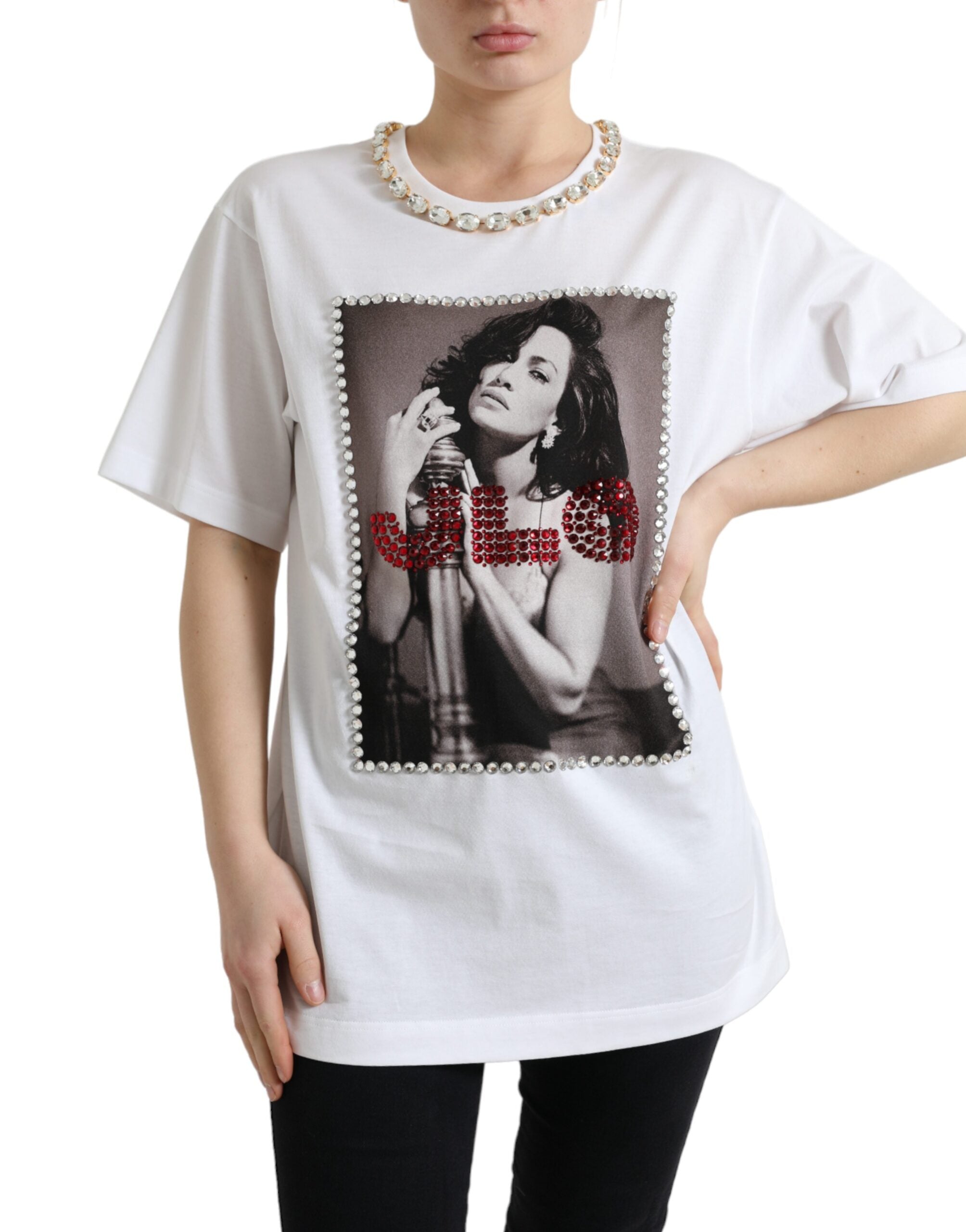 Dolce &amp; Gabbana J.Lo Portrait Crystal Tee – Limited Edition