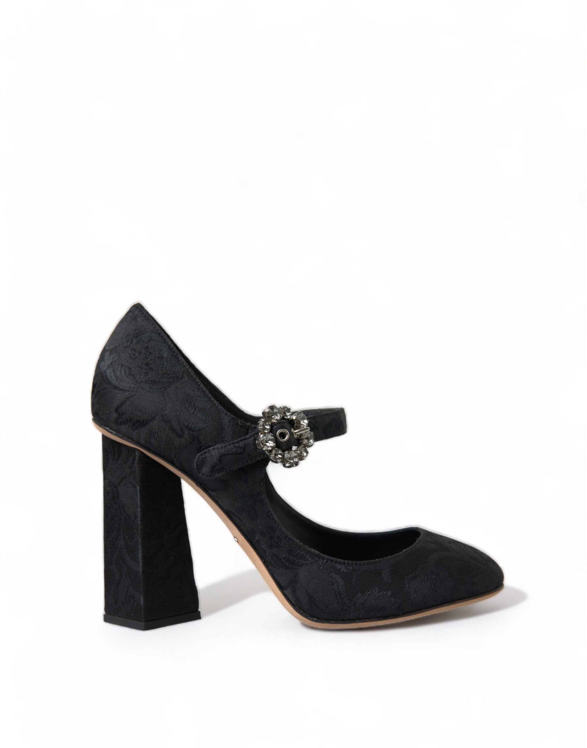 Dolce &amp; Gabbana Chic Black Brocade Pumps Mary Janes