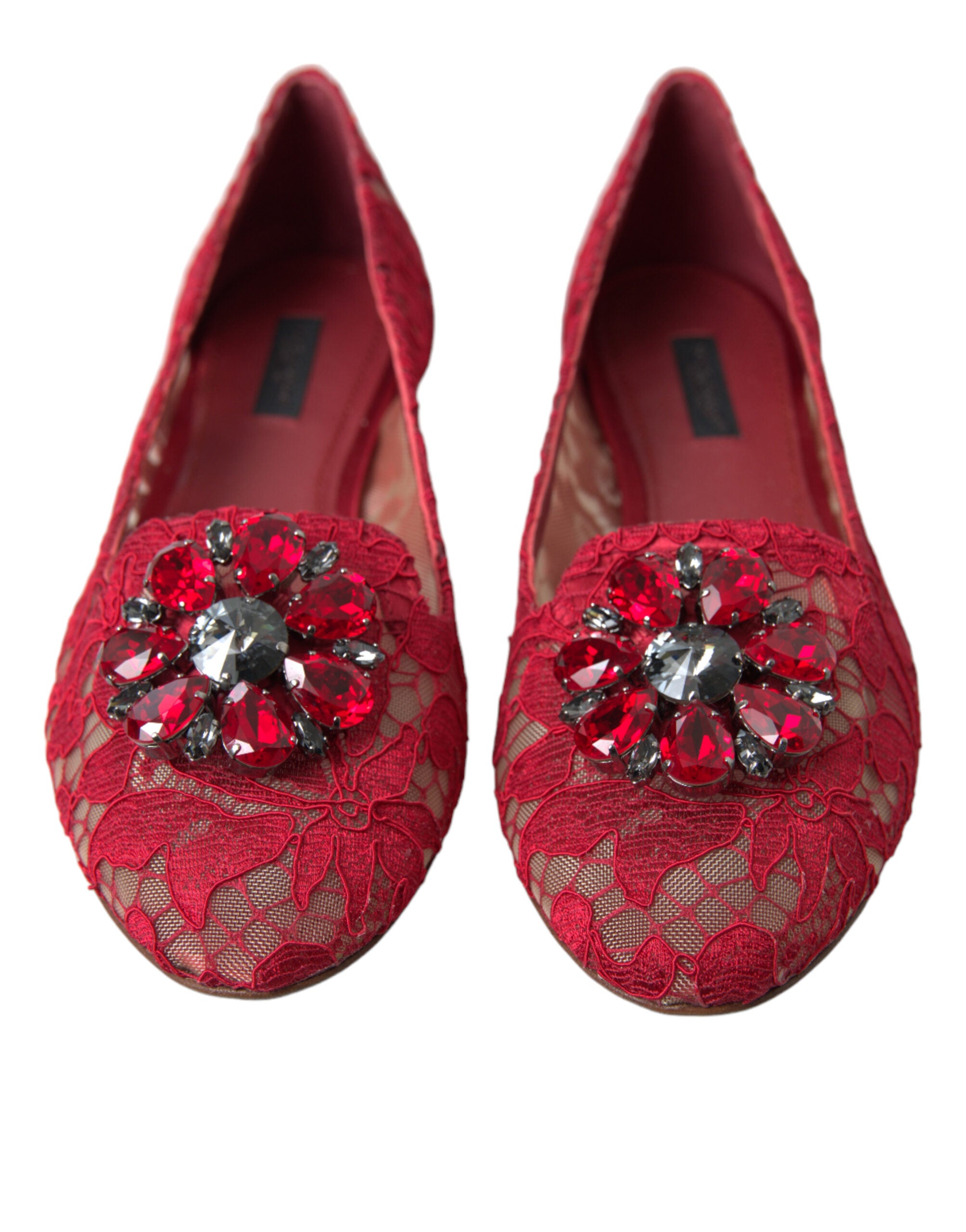 Dolce &amp; Gabbana Κομψά φλοράλ δαντέλα Vally Flats