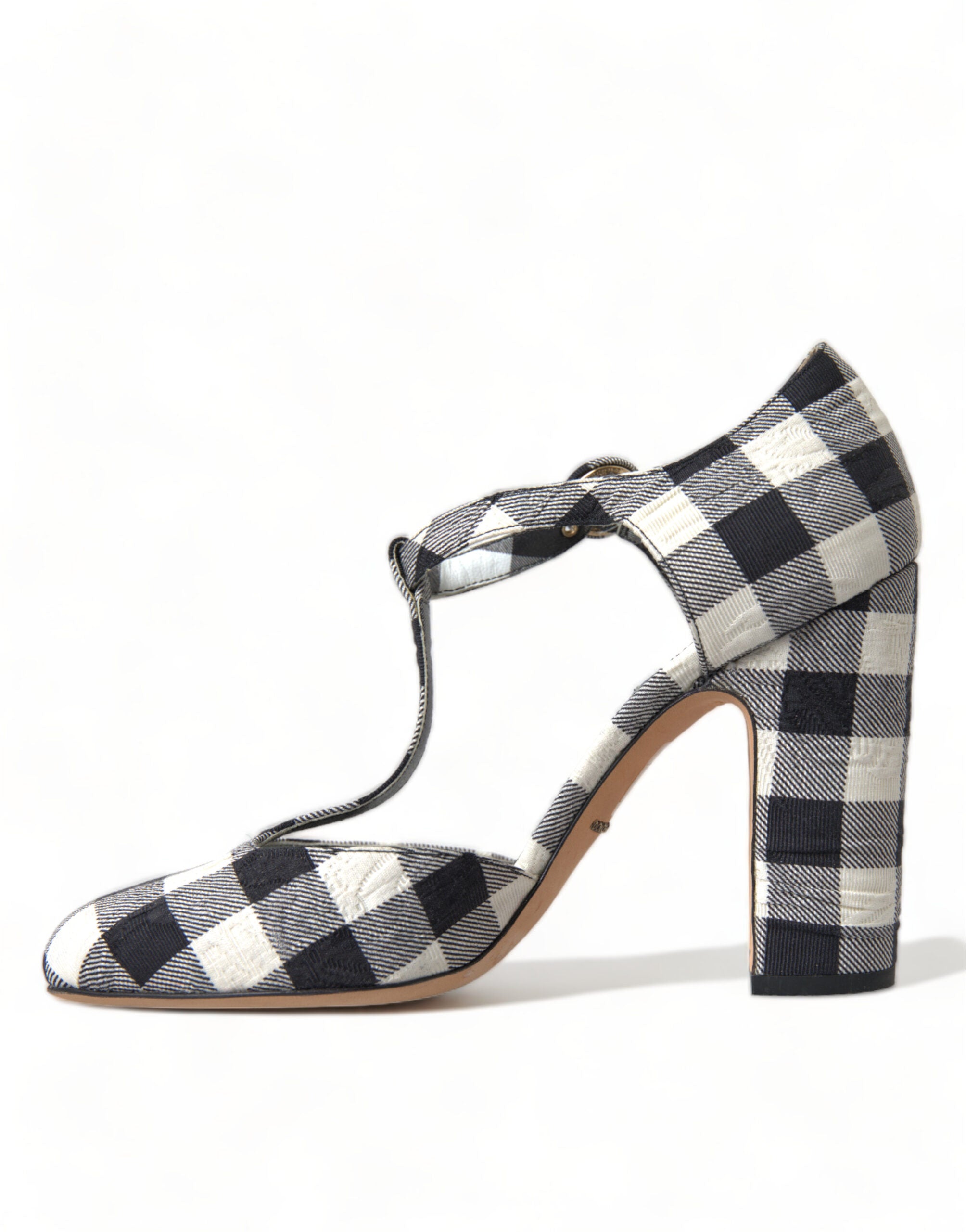 Dolce &amp; Gabbana Chic Gingham T-Strap Pumps: Διαχρονικές γόβες Mary Jane