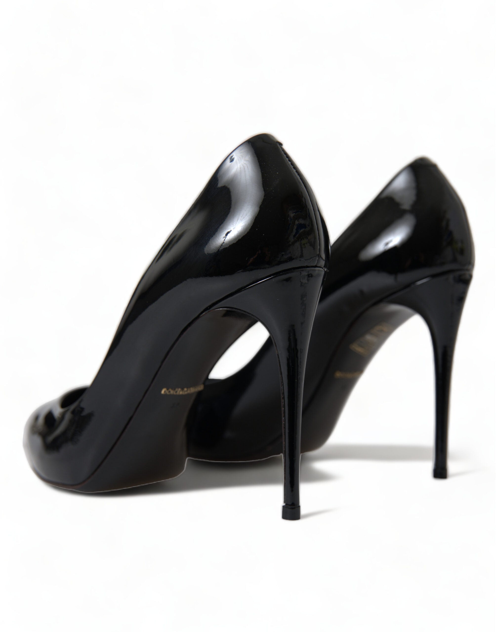 Dolce &amp; Gabbana Κομψές Μαύρες Γόβες Stiletto Patent