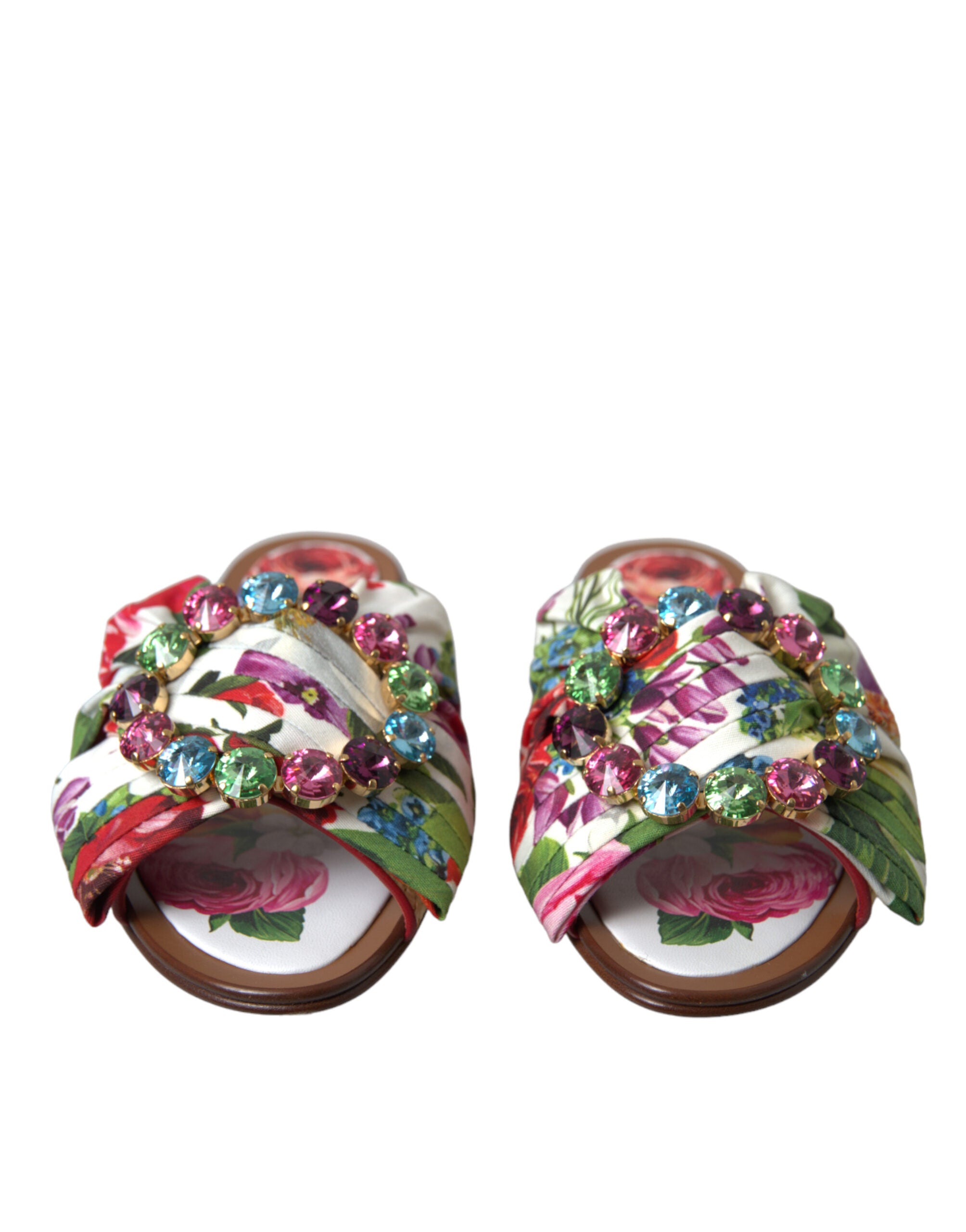 Dolce &amp; Gabbana Exquisite Flat σανδάλια με φλοράλ στάμπα