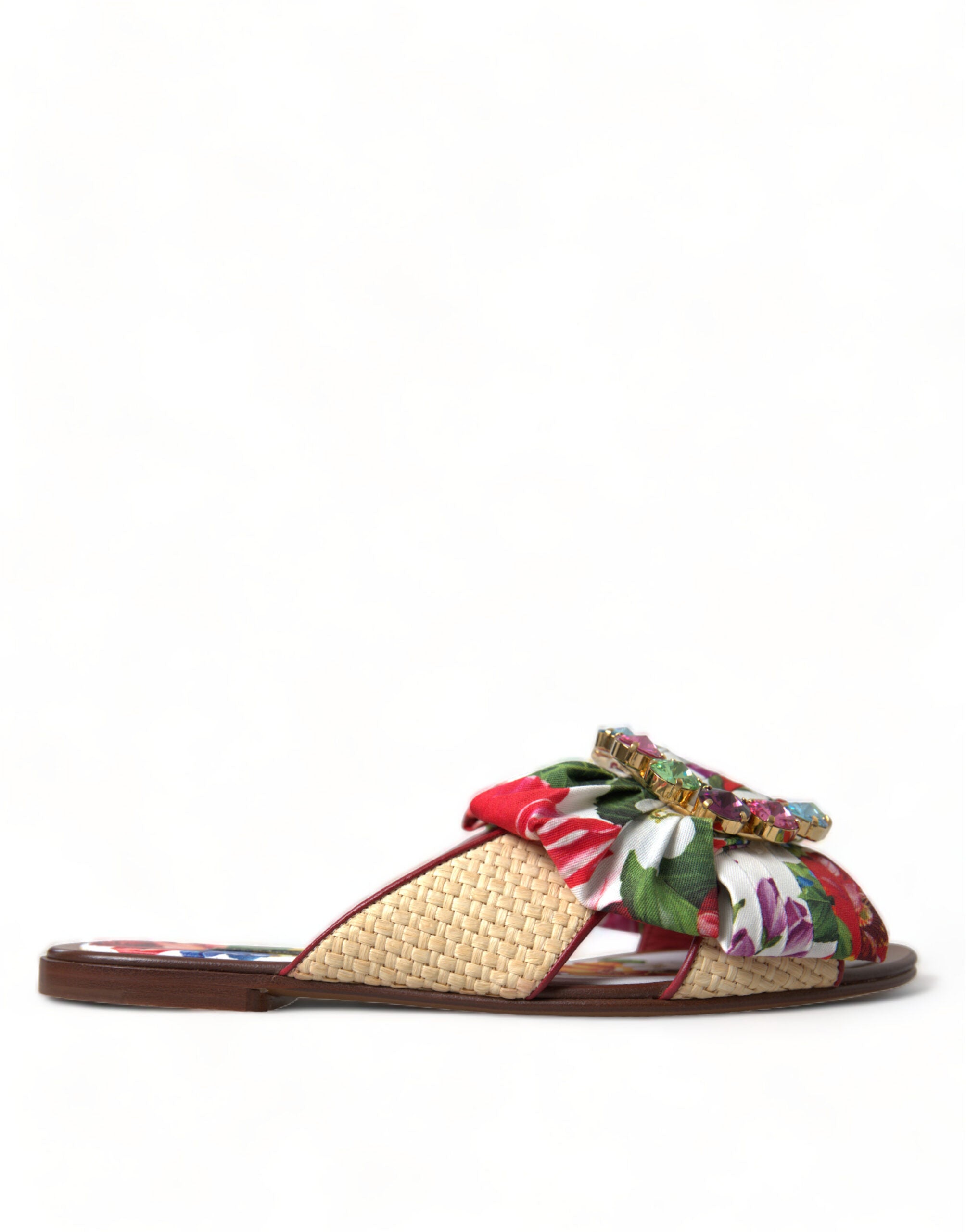 Dolce &amp; Gabbana Exquisite Flat σανδάλια με φλοράλ στάμπα