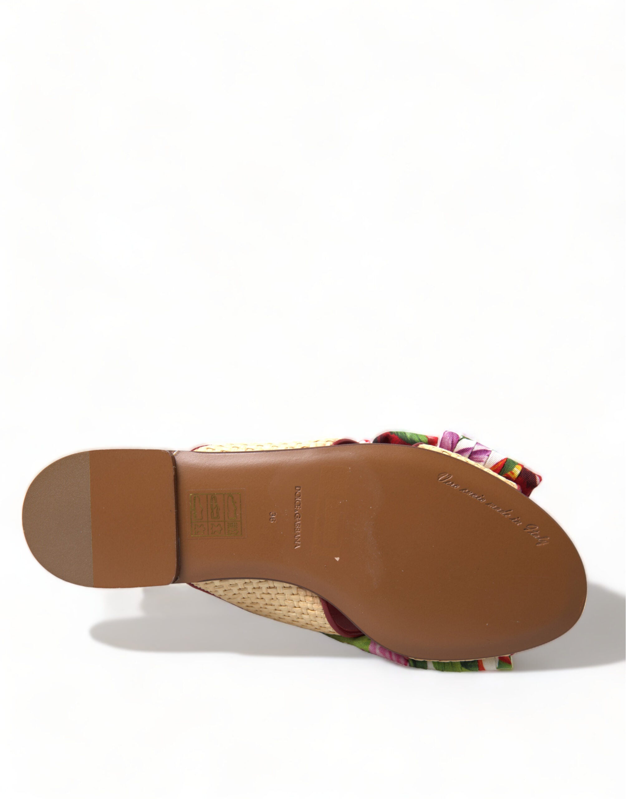 Dolce &amp; Gabbana Exquisite Flat σανδάλια με φλοράλ στάμπα