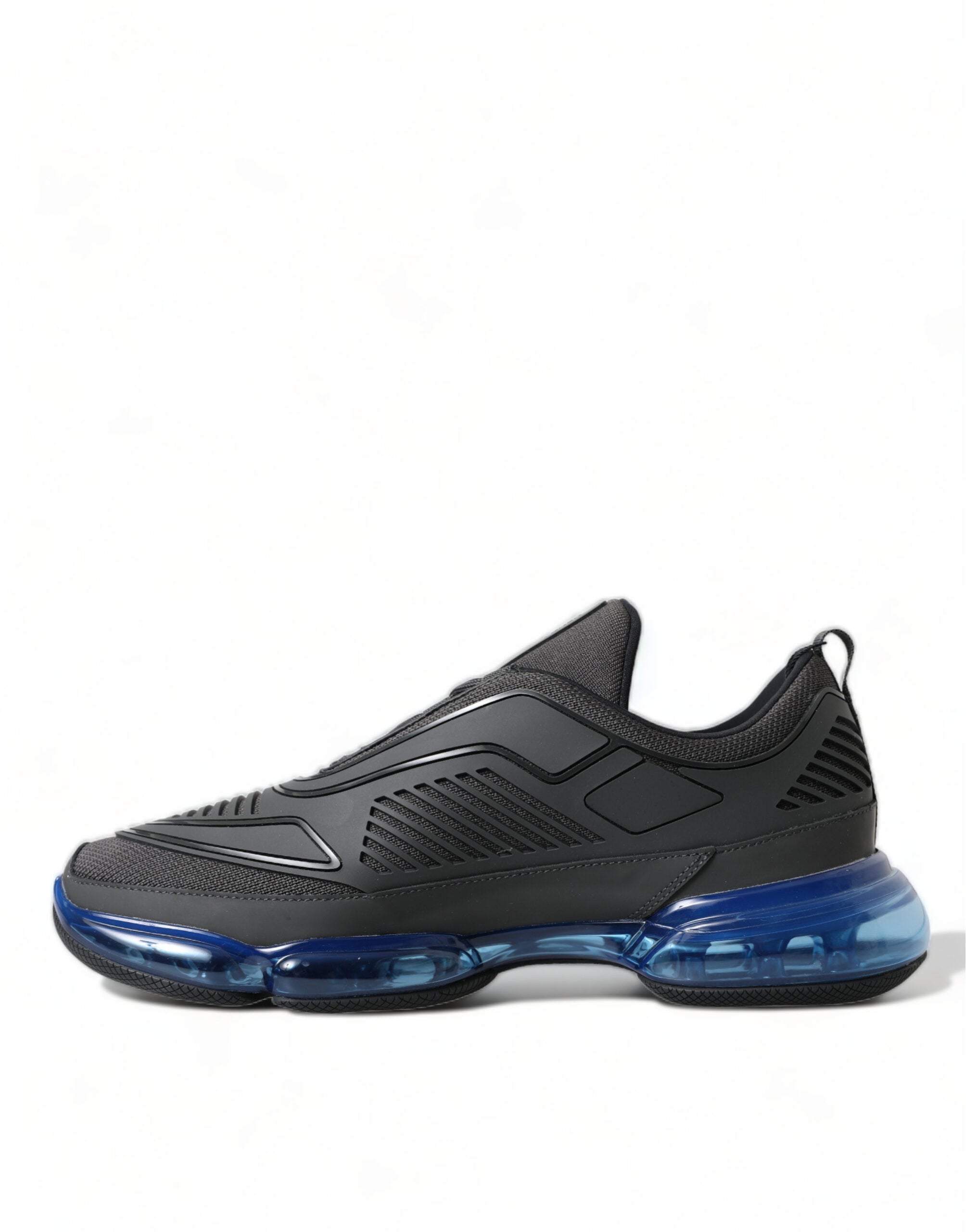 Prada Elegant Men's Black Mesh Sneakers