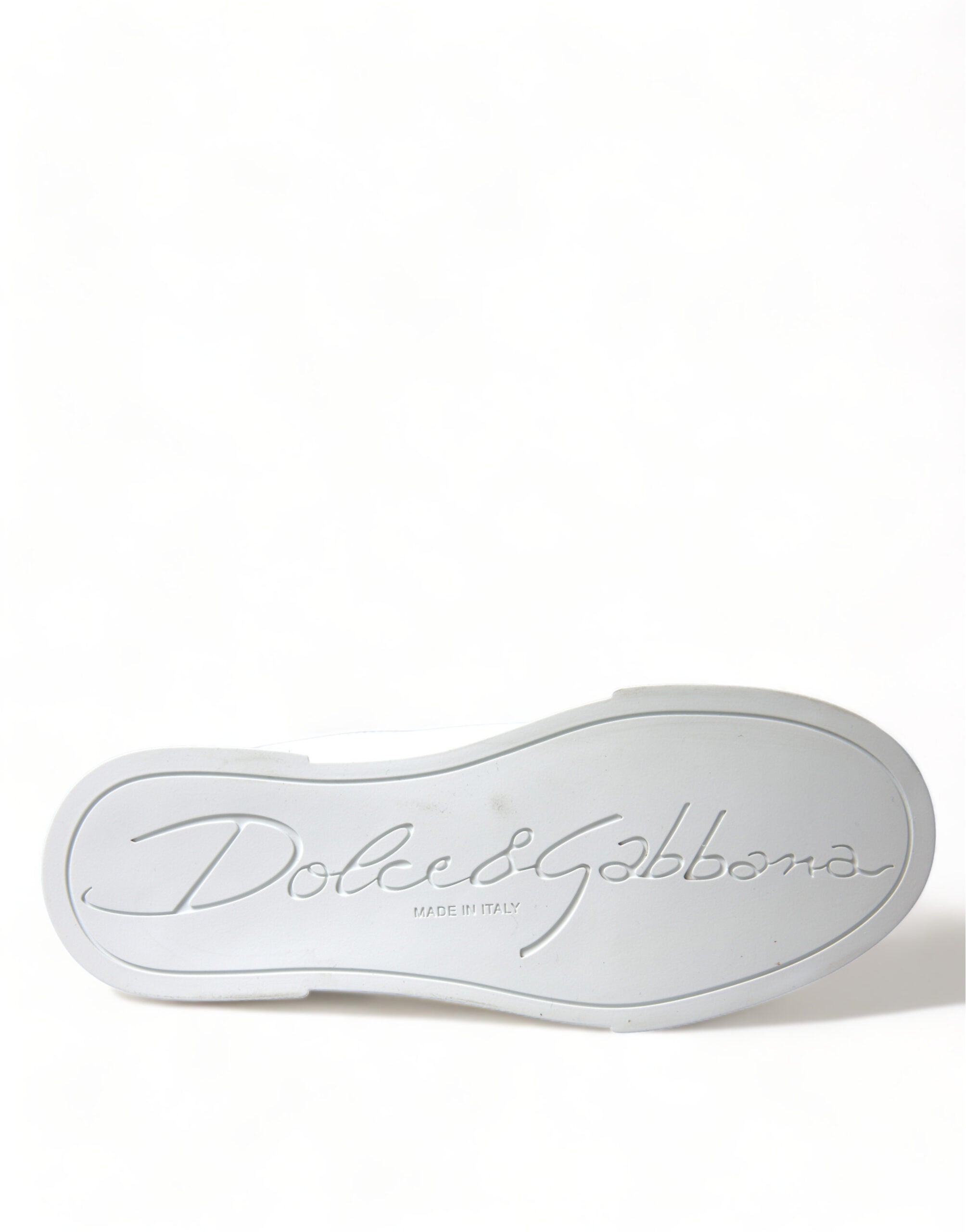 Δερμάτινα αθλητικά παπούτσια Dolce &amp; Gabbana Chic White Portofino