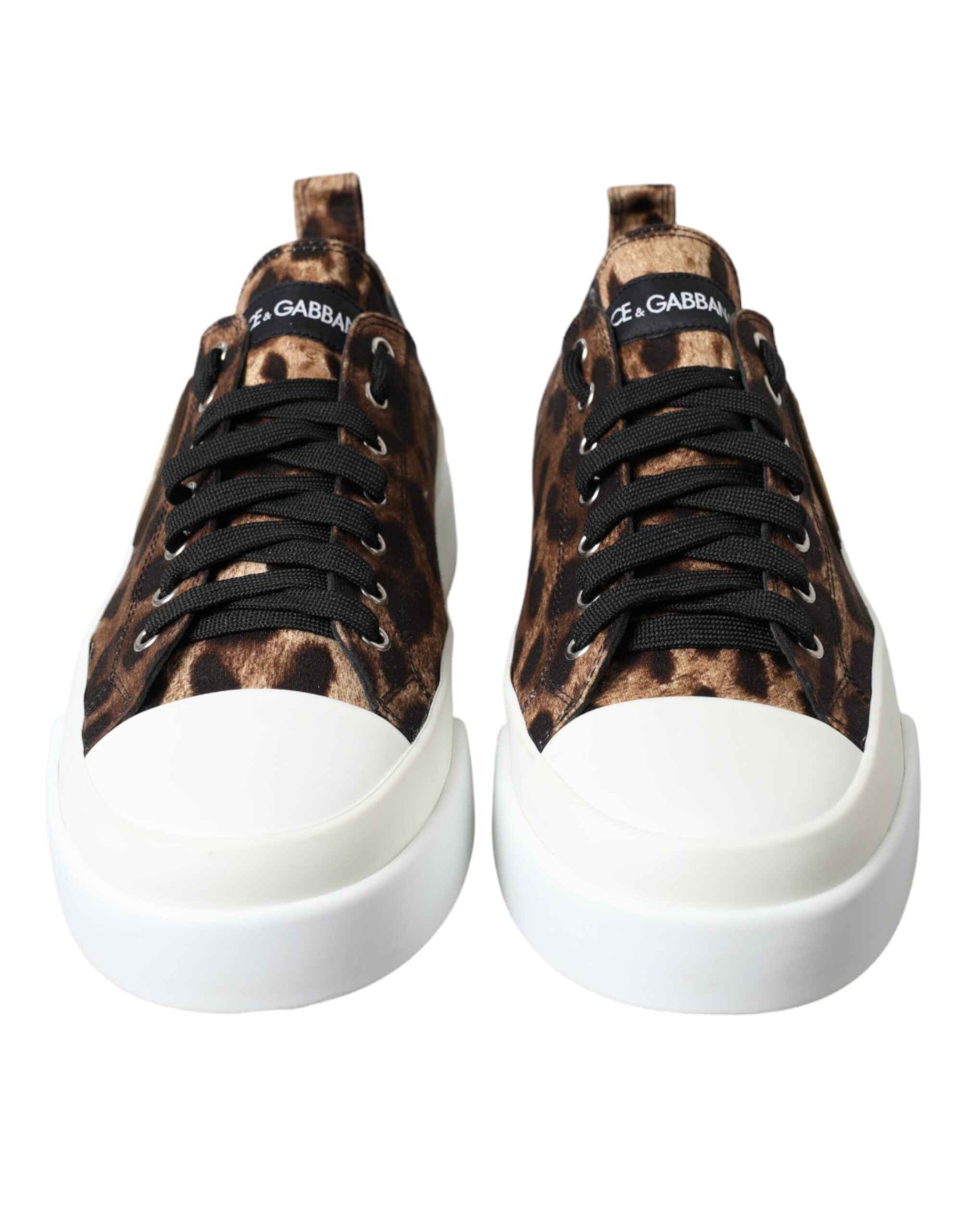 Dolce &amp; Gabbana Elegant Leopard Print Casual Sneakers