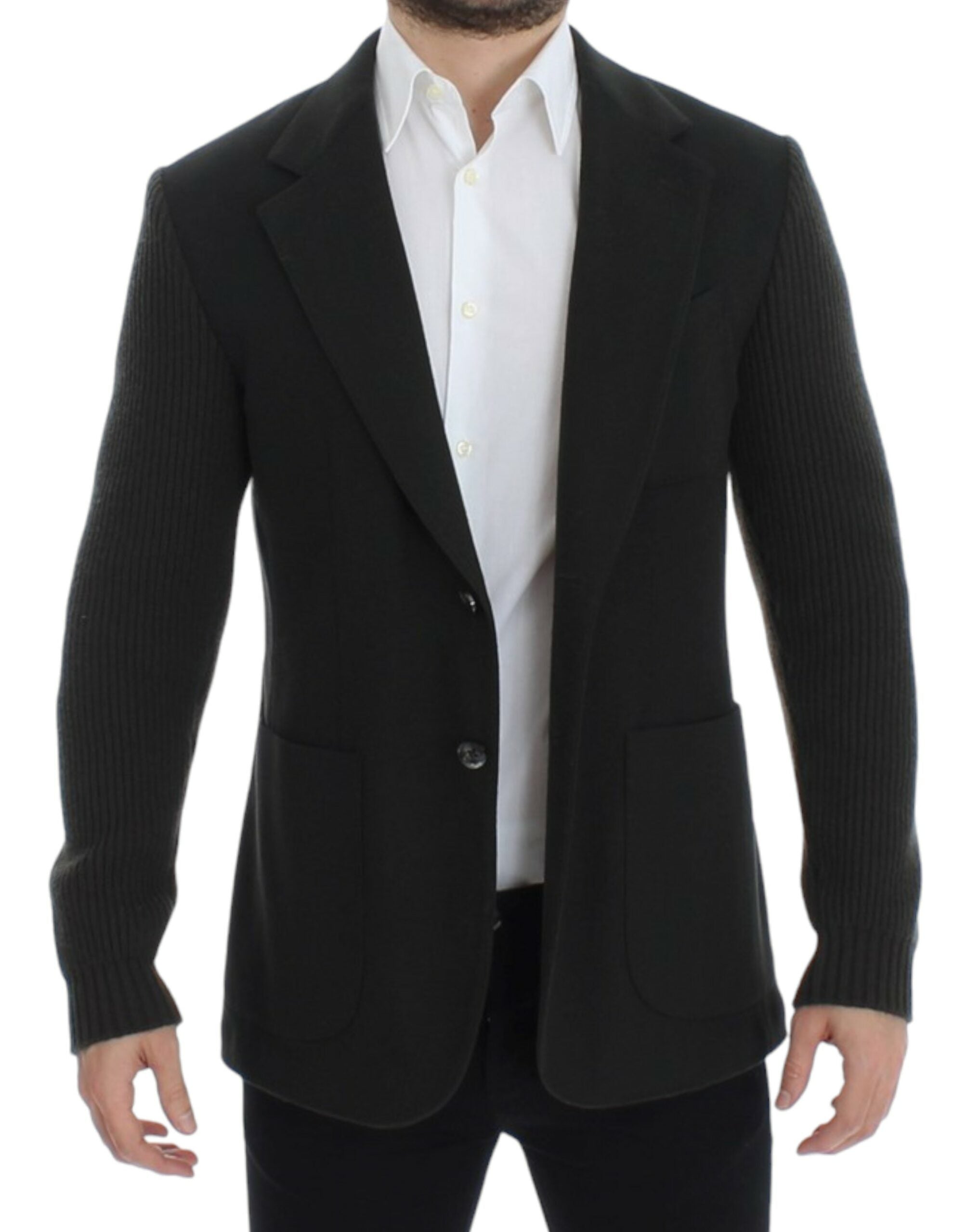 Dolce &amp; Gabbana Elegant Green Cashmere Blazer Jacket