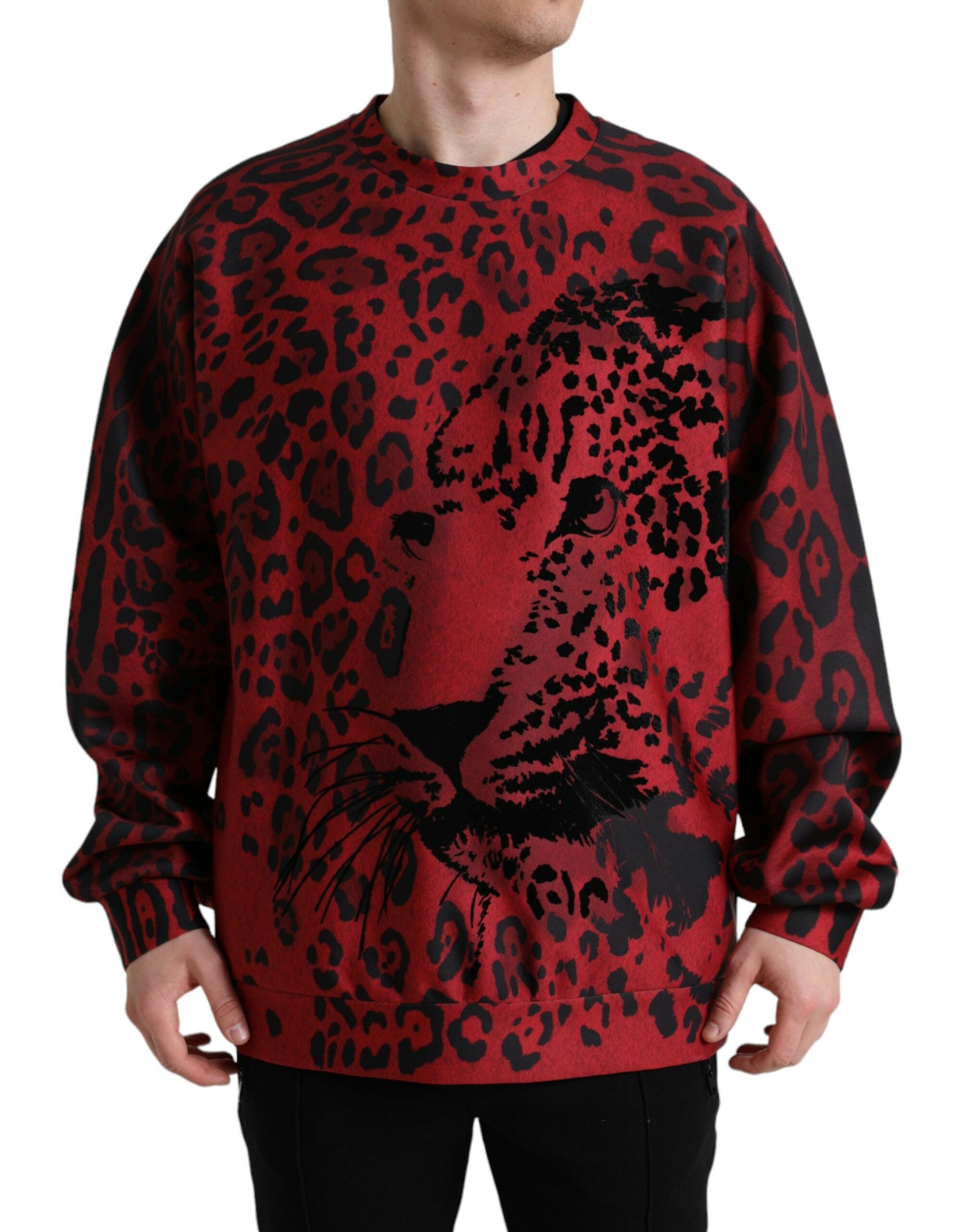 Κομψό πουλόβερ με Leopard print της Dolce &amp; Gabbana