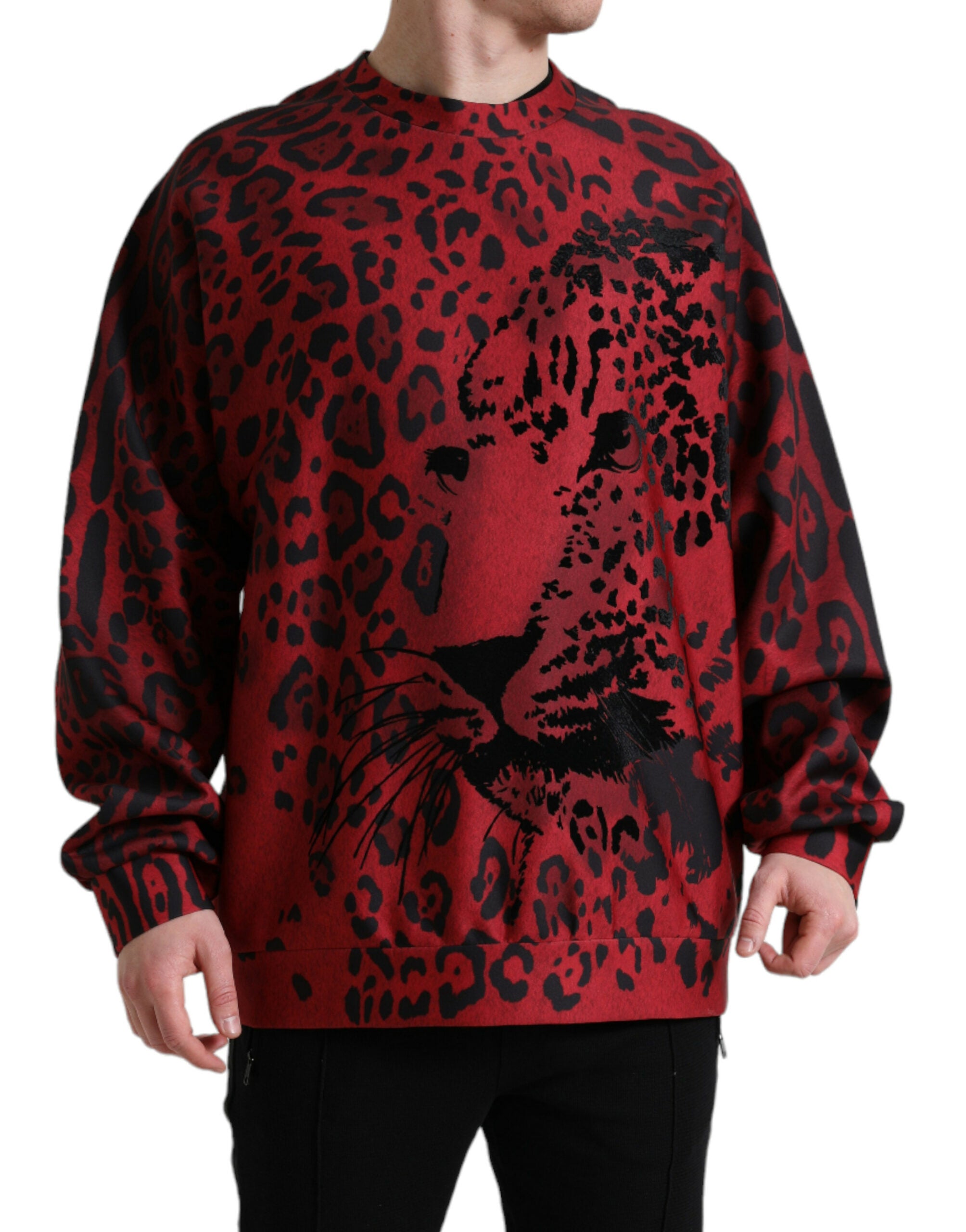 Κομψό πουλόβερ με Leopard print της Dolce &amp; Gabbana