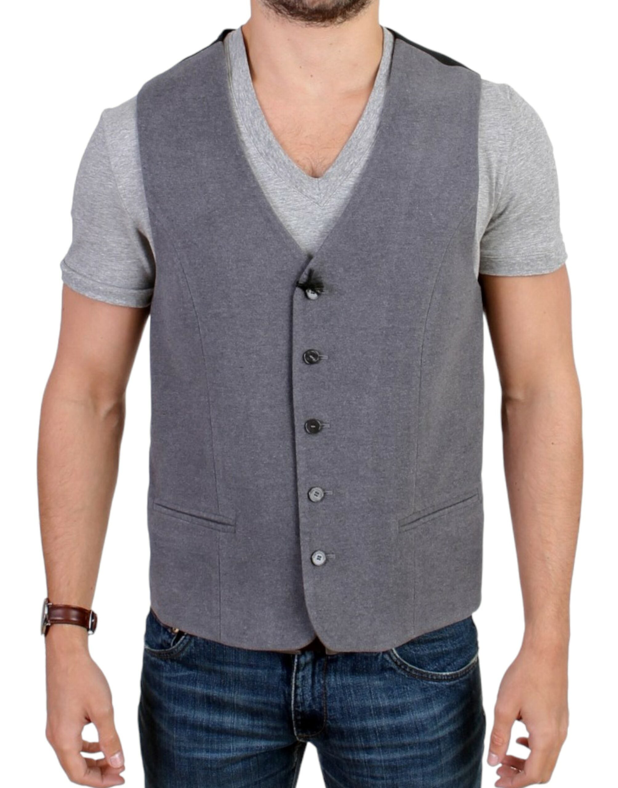 Κοστούμι National Chic Grey Casual γιλέκο