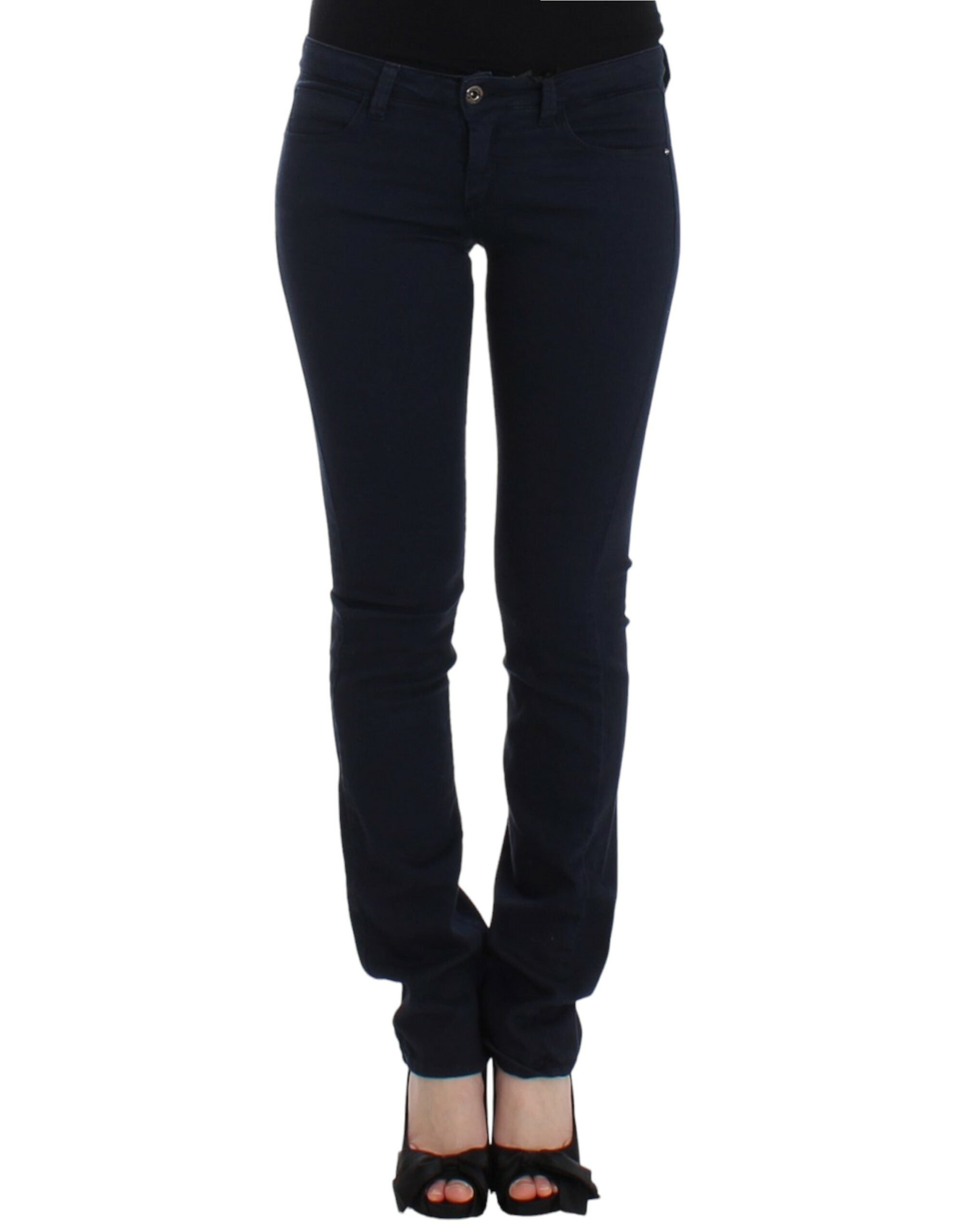 Costume National Chic Blue Straight Leg Denim Delight