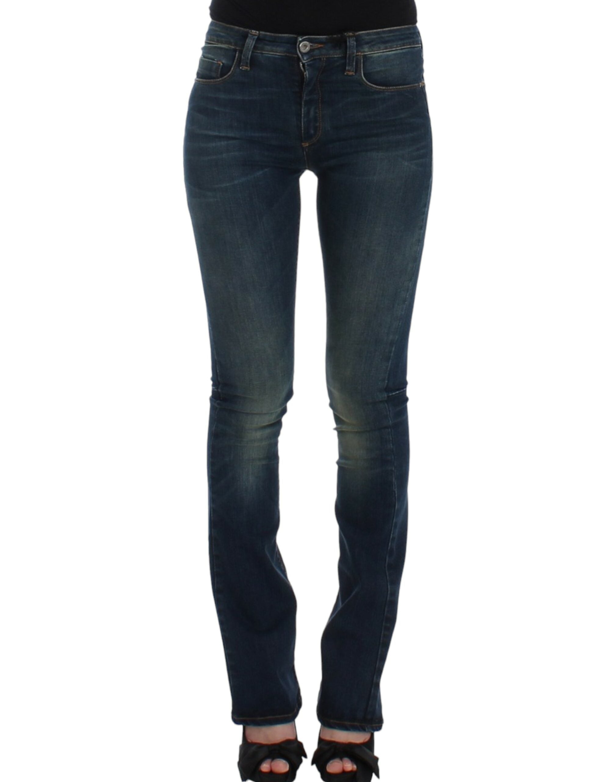 Κοστούμια National Chic Blue Straight Leg Designer Jeans