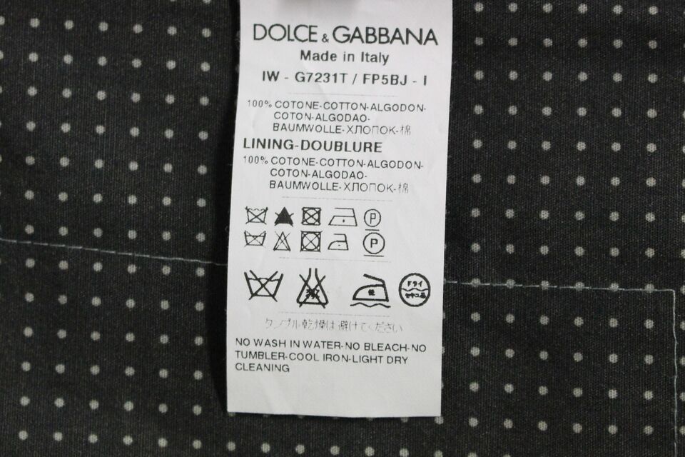 Κομψό γκρι βαμβακερό γιλέκο Dolce &amp; Gabbana