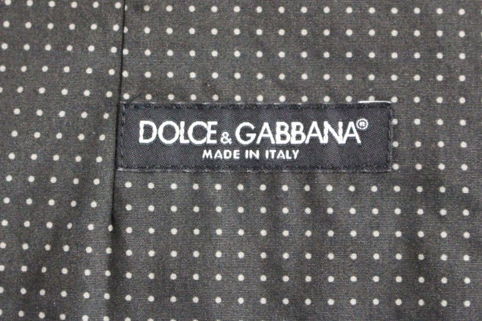 Κομψό γκρι βαμβακερό γιλέκο Dolce &amp; Gabbana