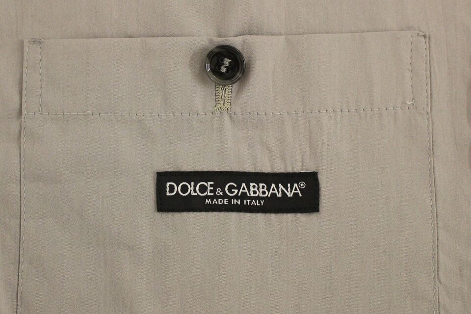 Κομψό γκρι γιλέκο με λεπτή εφαρμογή Dolce &amp; Gabbana