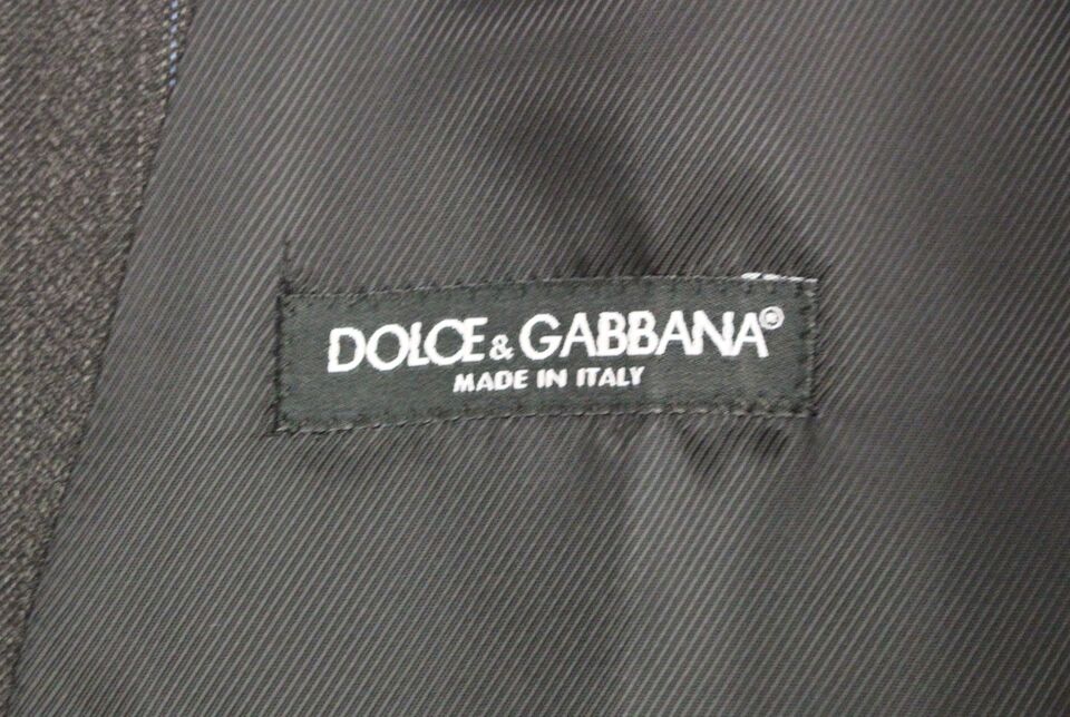 Κομψό ριγέ γκρι γιλέκο Dolce &amp; Gabbana