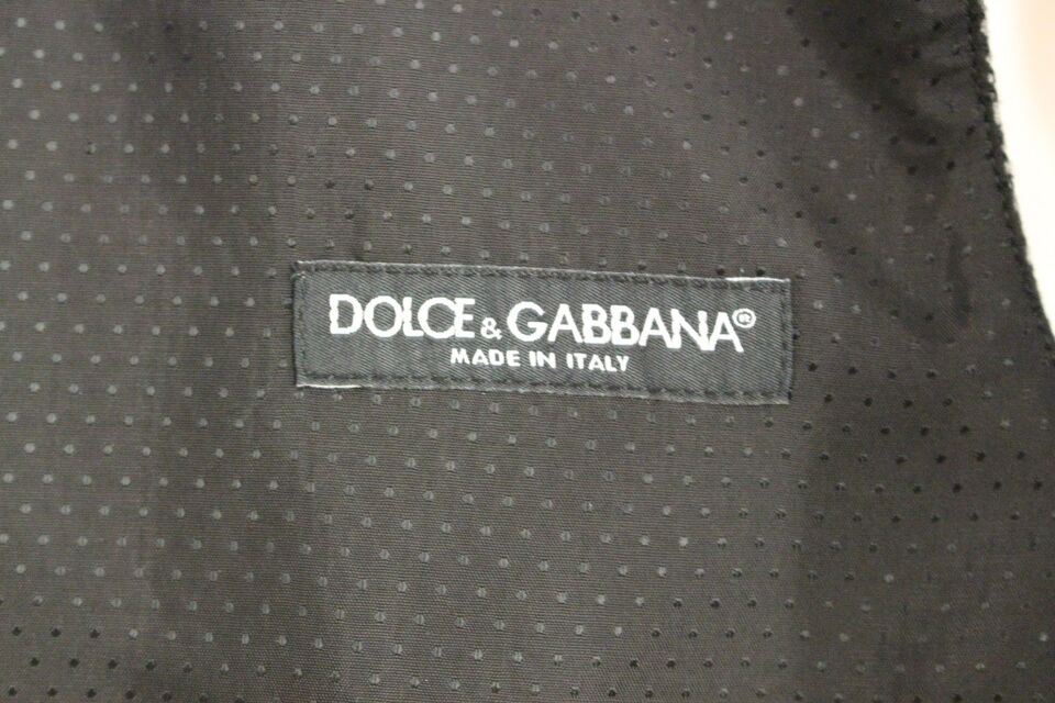 Κομψό μονόχρωμο γκρι γιλέκο Dolce &amp; Gabbana