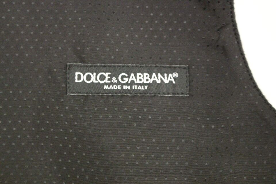 Κομψό γιλέκο φόρεμα με γκρι μαλλί Dolce &amp; Gabbana