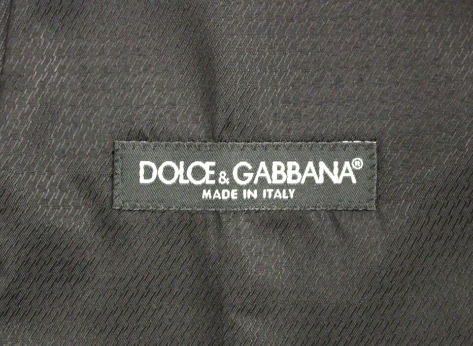 Κομψό γκρι μάλλινο γιλέκο Dolce &amp; Gabbana