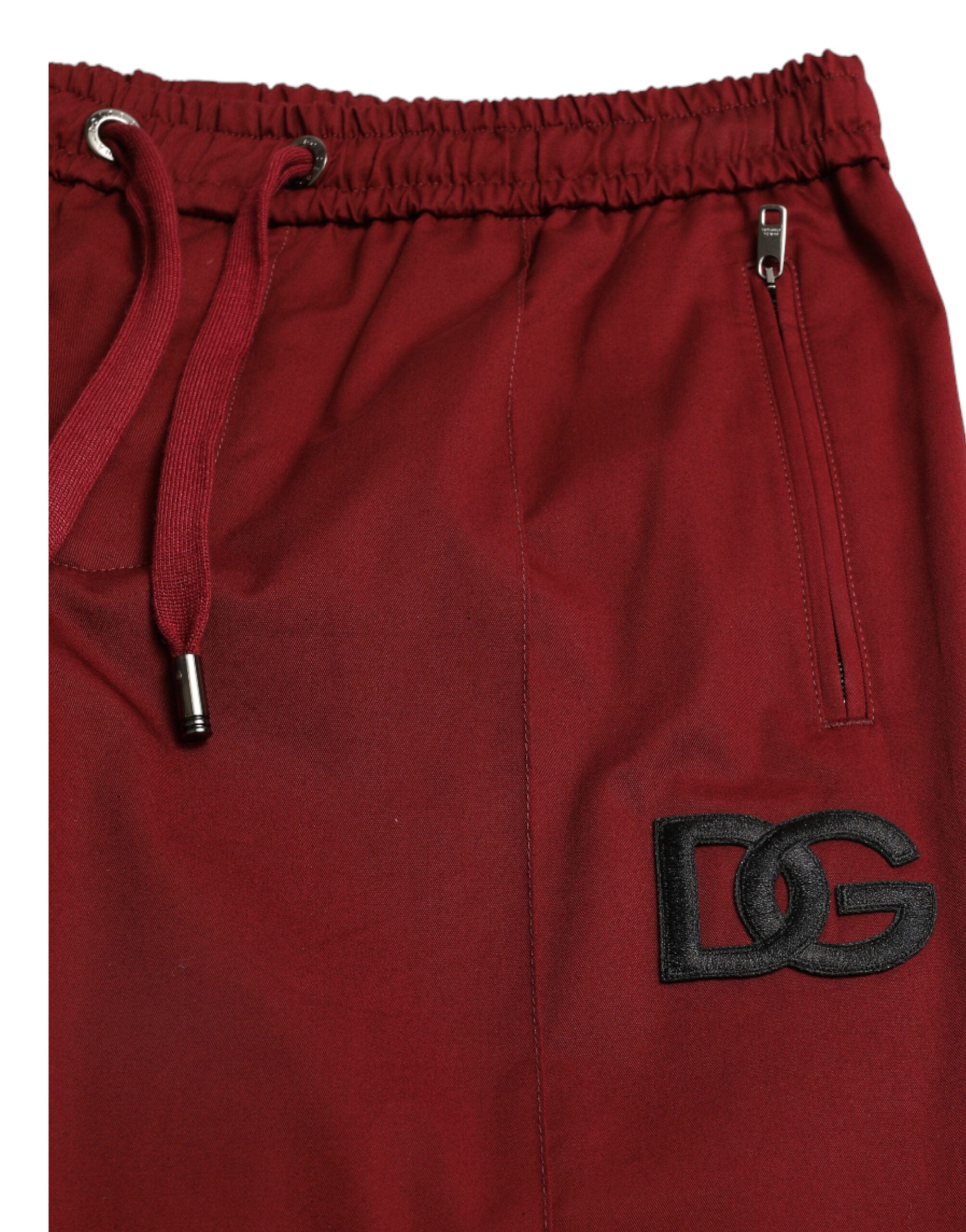 Παντελόνι Jogger από βαμβάκι Dolce &amp; Gabbana Maroon