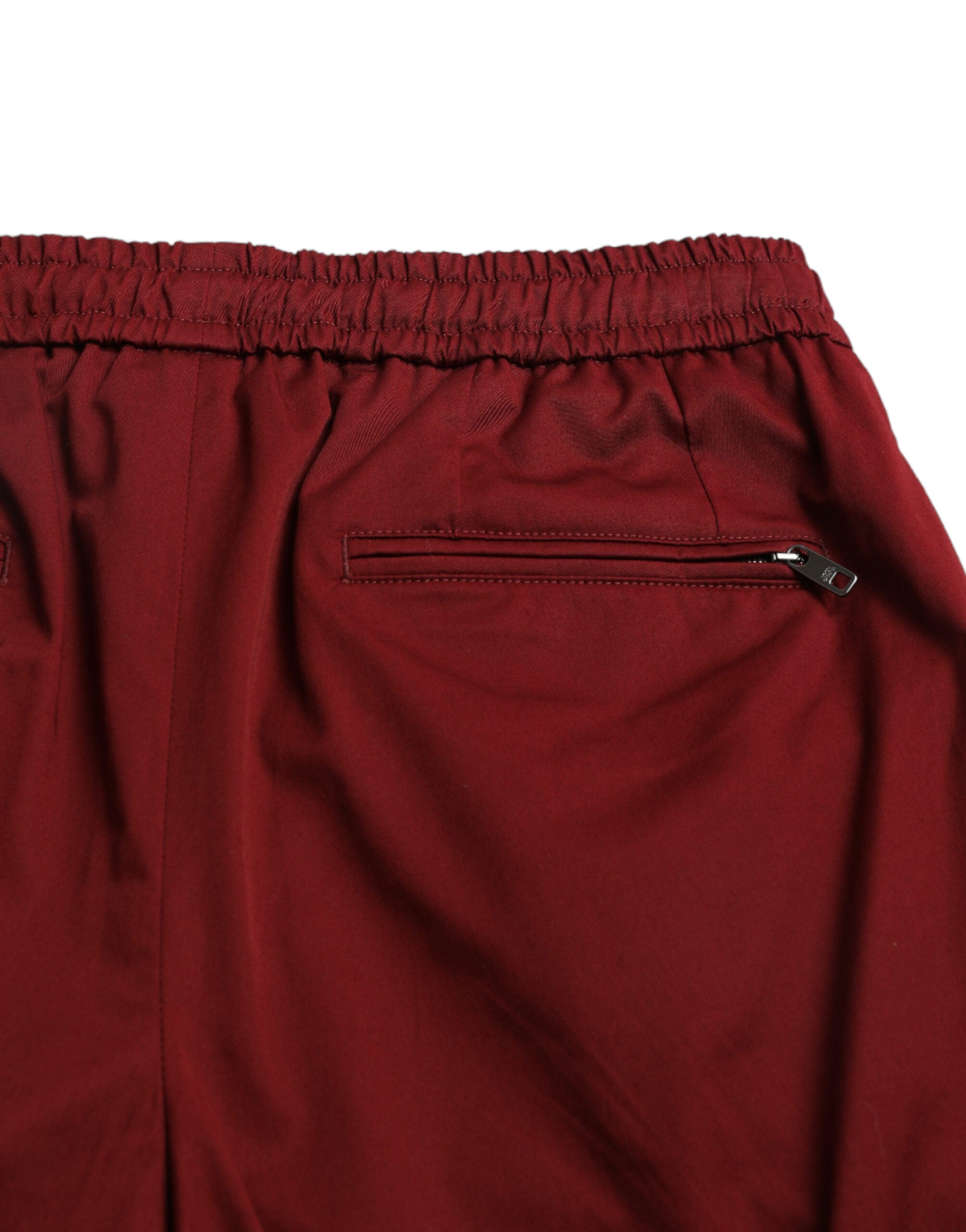 Παντελόνι Jogger από βαμβάκι Dolce &amp; Gabbana Maroon