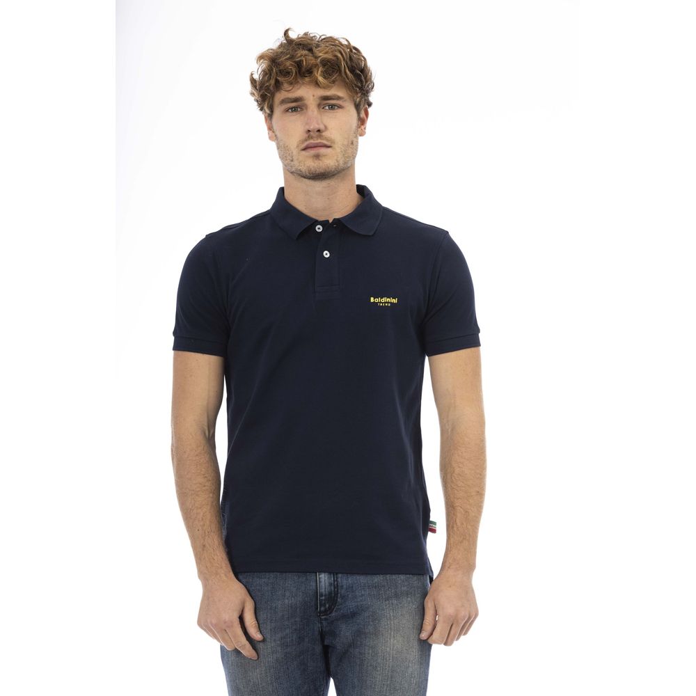 Baldinini Trend Chic Classic Blue Polo με μπροστινό κέντημα