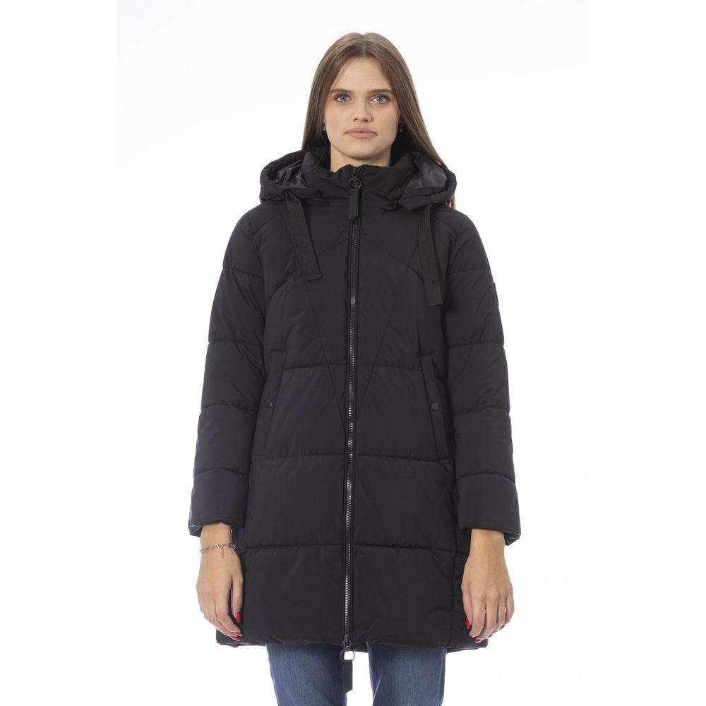 Baldinini Trend Elegant Black Down Jacket για Chic Warmth