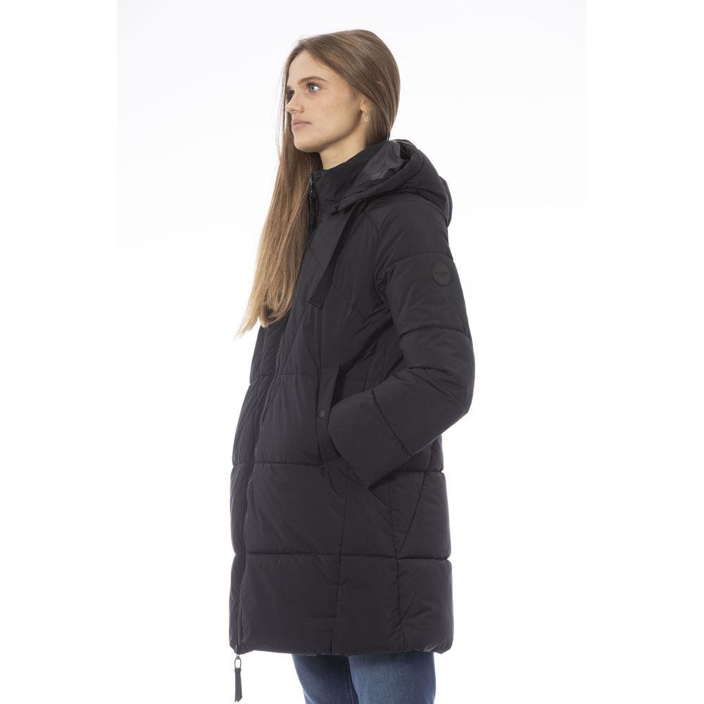 Baldinini Trend Elegant Black Down Jacket για Chic Warmth