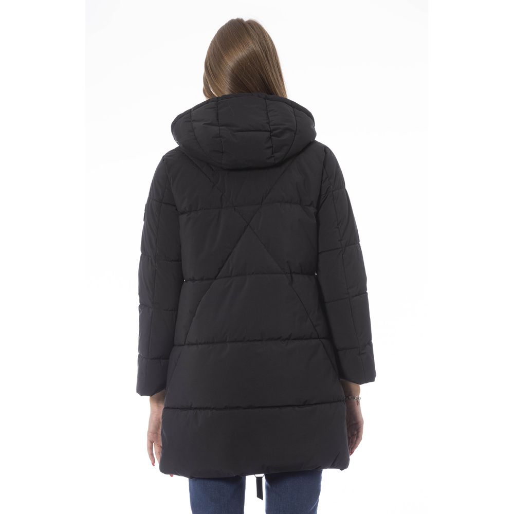 Baldinini Trend Elegant Black Down Jacket για Chic Warmth