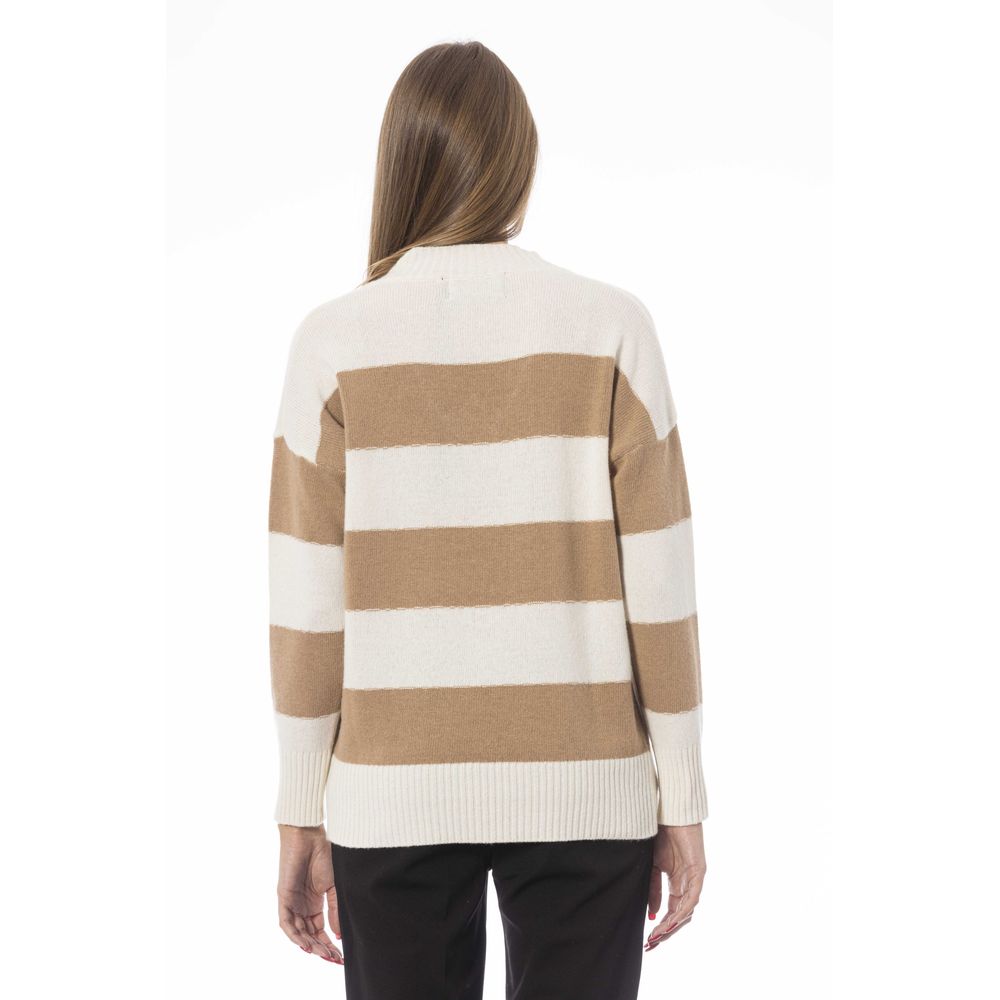 Baldinini Trend Beige Wool Women Sweater