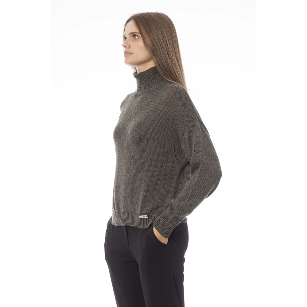 Baldinini Trend Green Wool Women Sweater