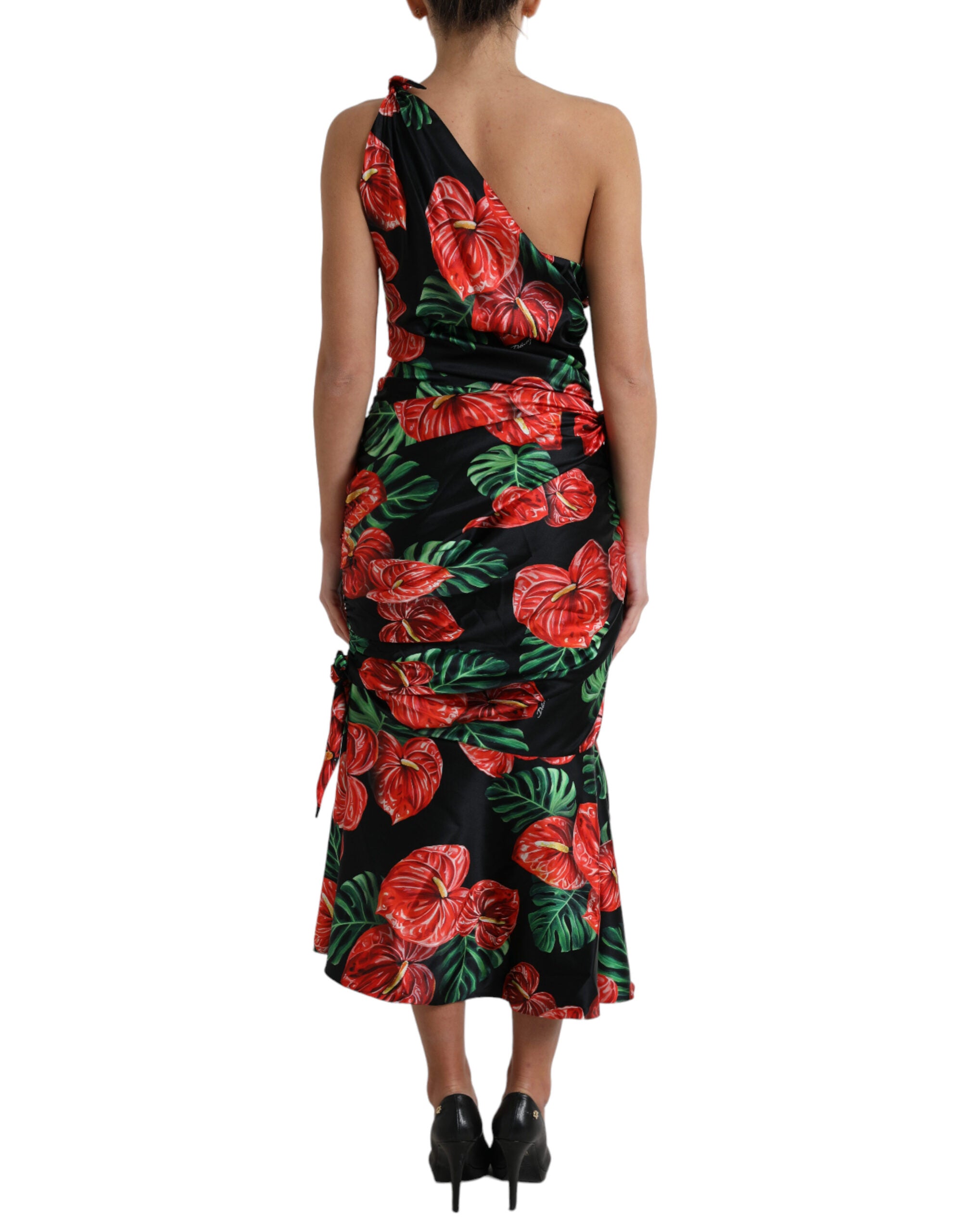 Φόρεμα Dolce &amp; Gabbana Tropical Elegance Silk Draped