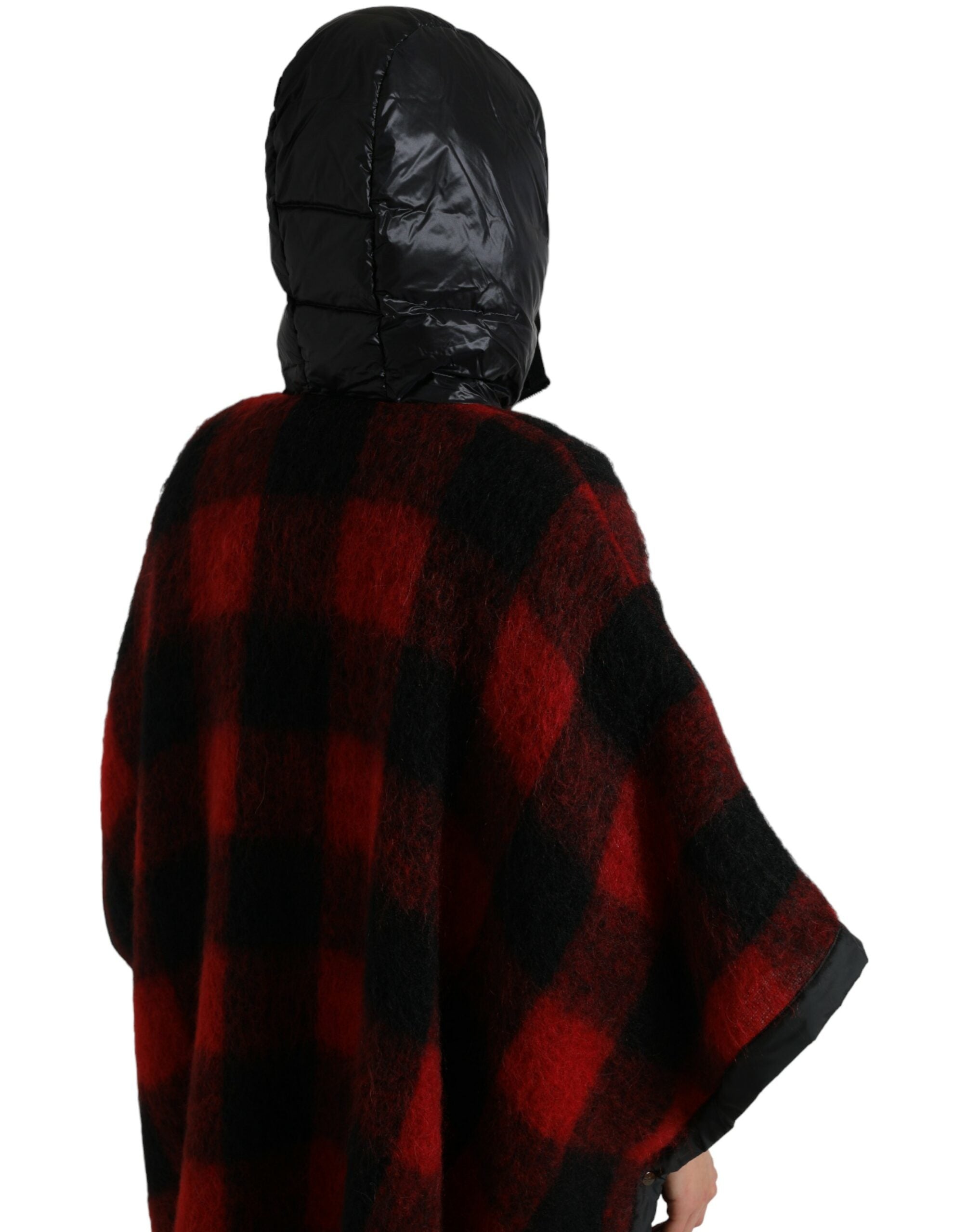 Dolce &amp; Gabbana Elegant Buffalo Check Poncho Jacket