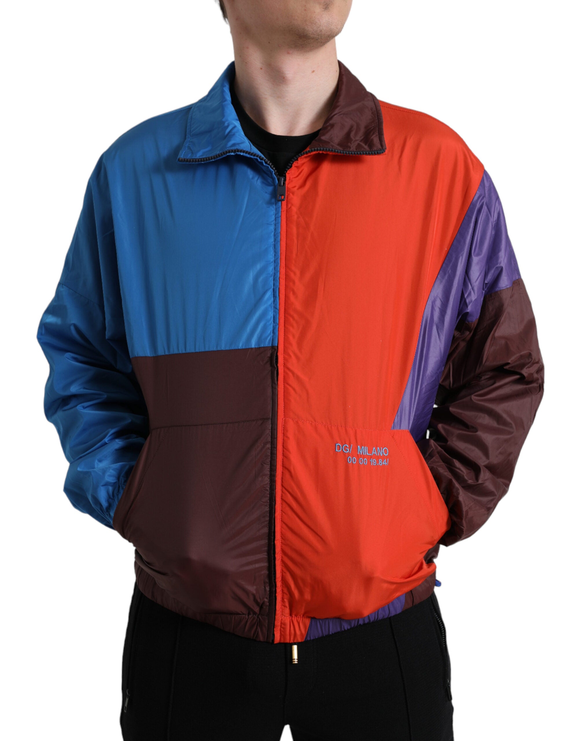 Μπουφάν Dolce &amp; Gabbana πολύχρωμο Techno Fabric Windbreaker