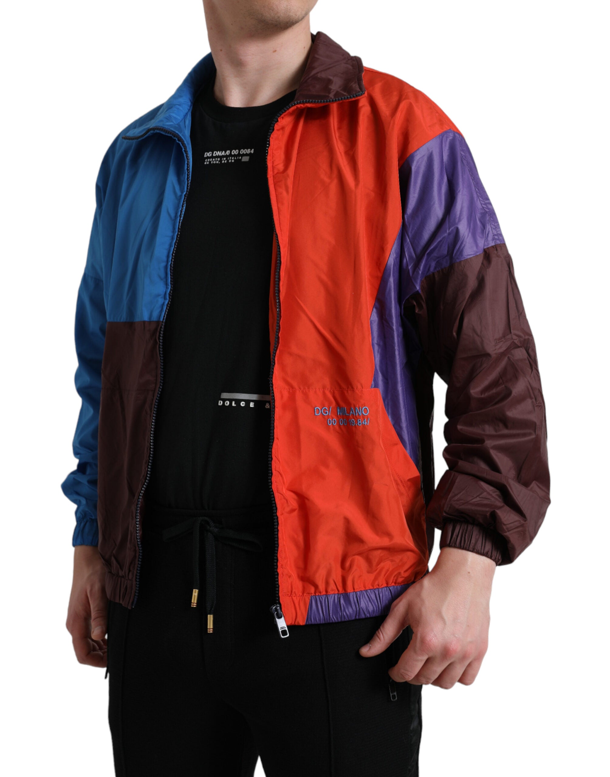 Μπουφάν Dolce &amp; Gabbana πολύχρωμο Techno Fabric Windbreaker