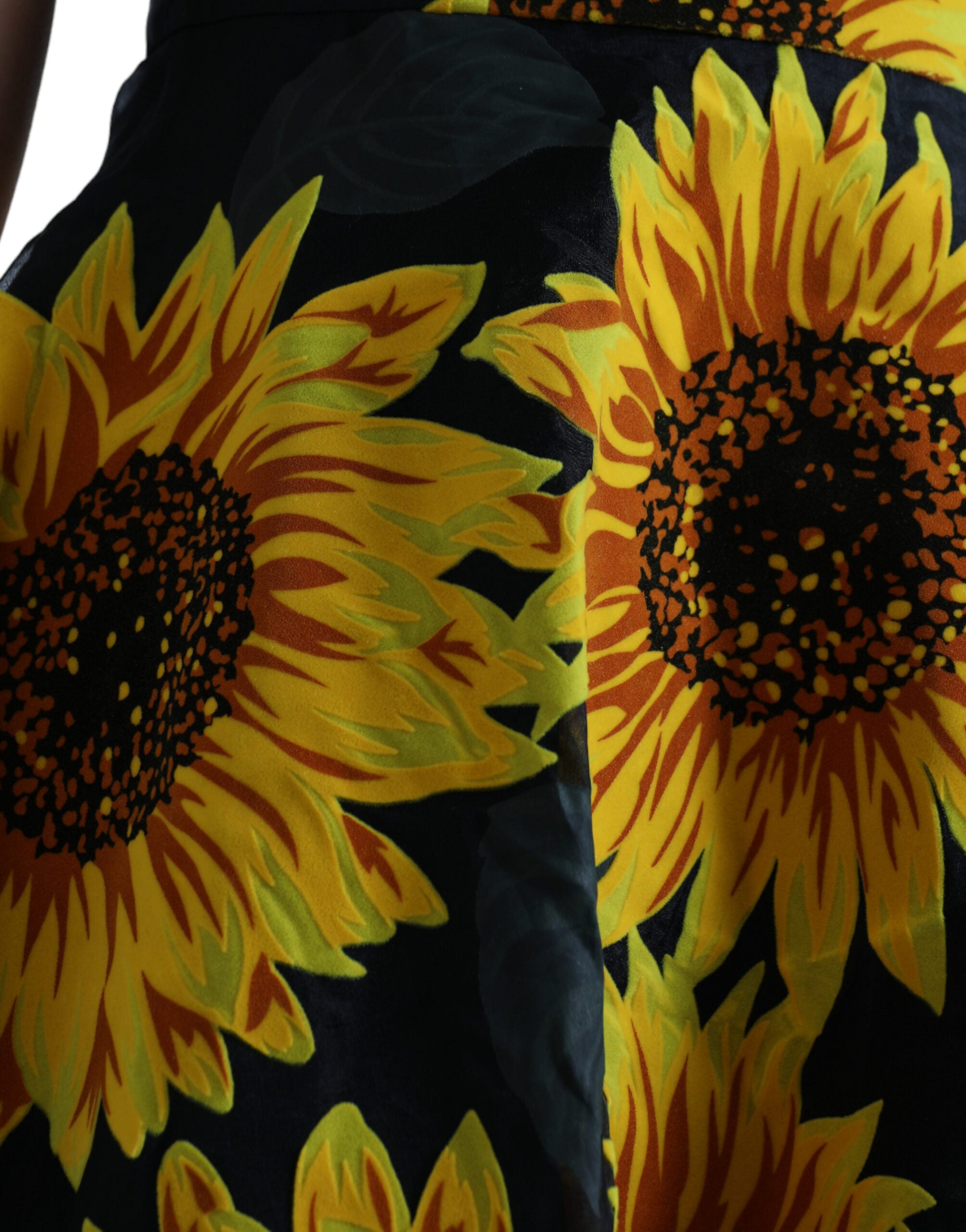 Dolce &amp; Gabbana Summery Sunflower A-Line Midi φόρεμα