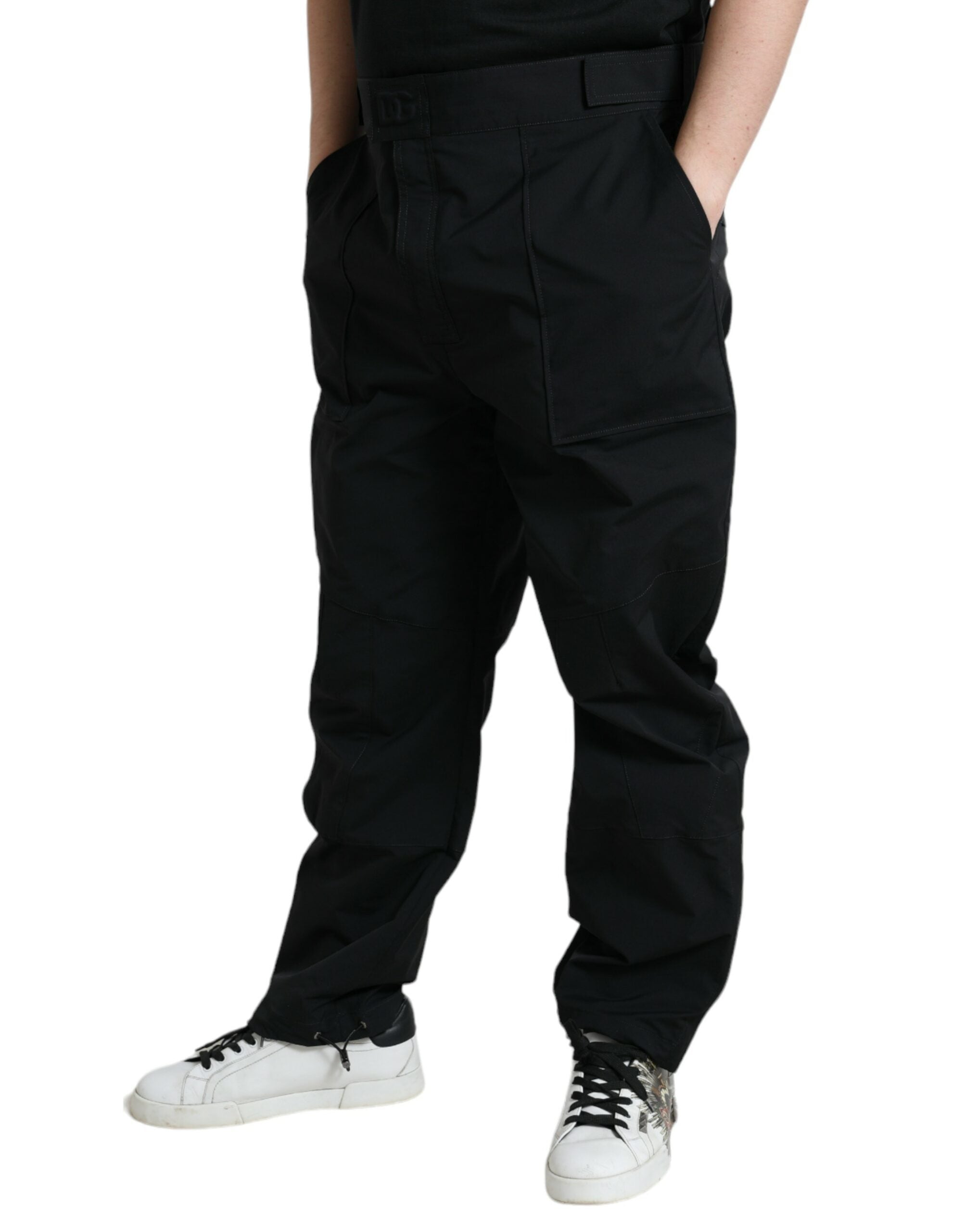 Dolce & Gabbana Elegant Casual Black Straight Pants