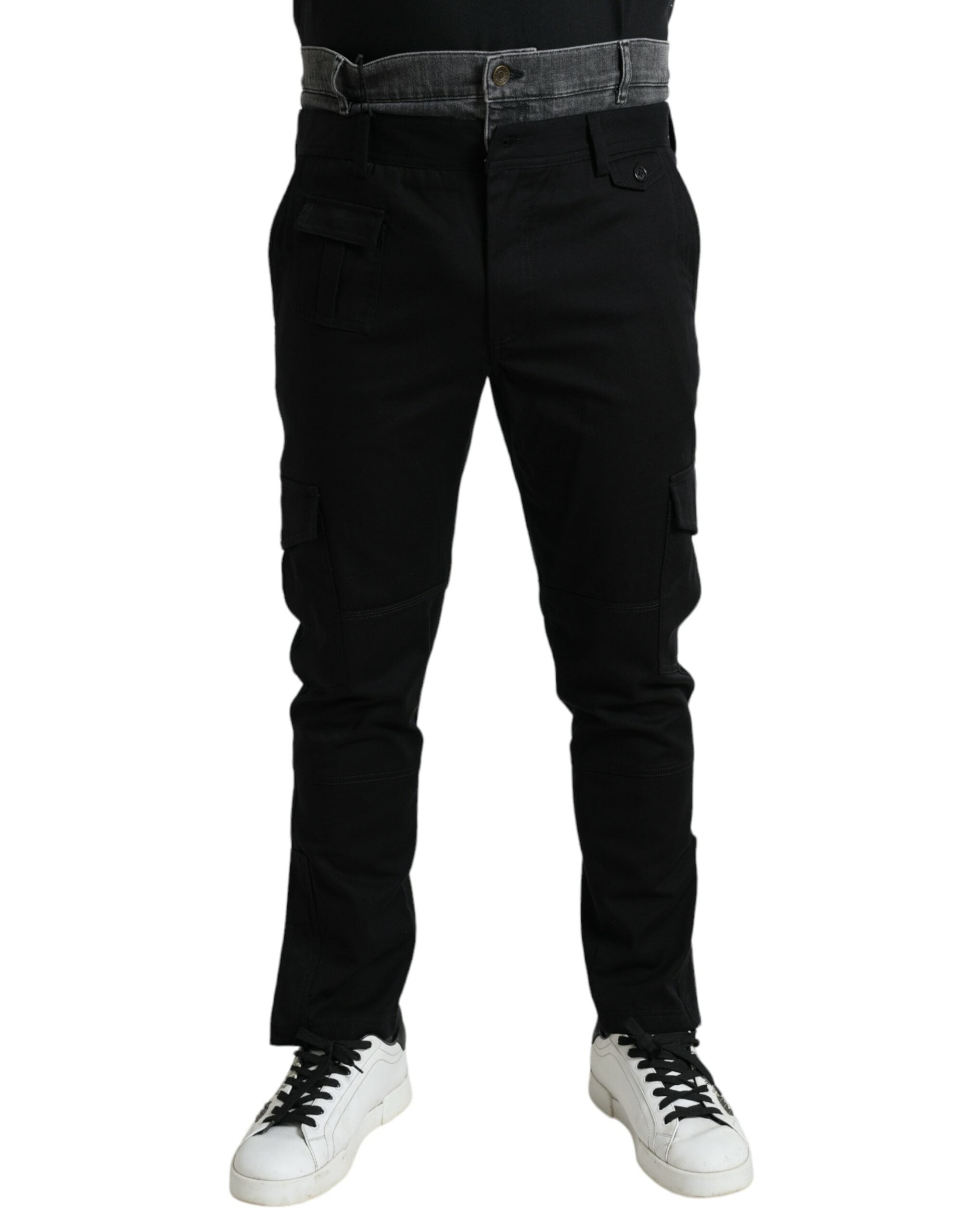 Dolce &amp; Gabbana Κομψά Skinny Cotton Stretch Joggers