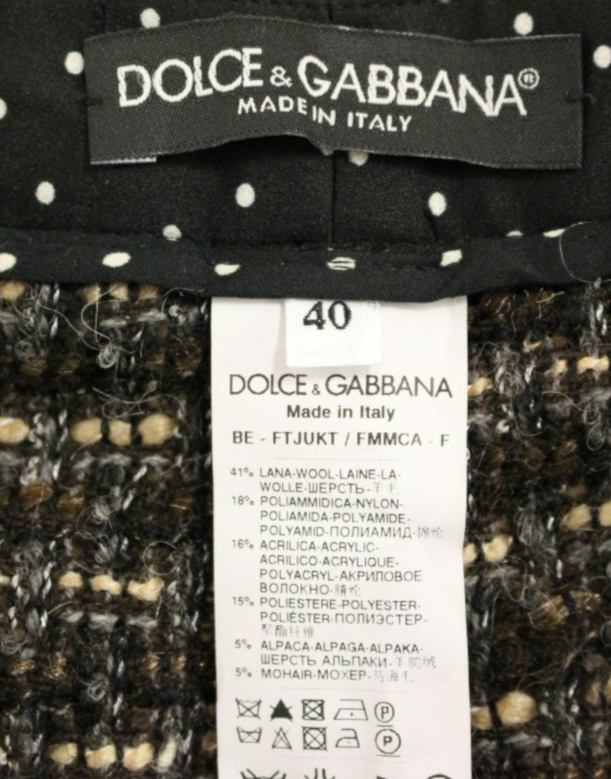 Dolce & Gabbana Elegant Multicolor Wool Blend Shorts