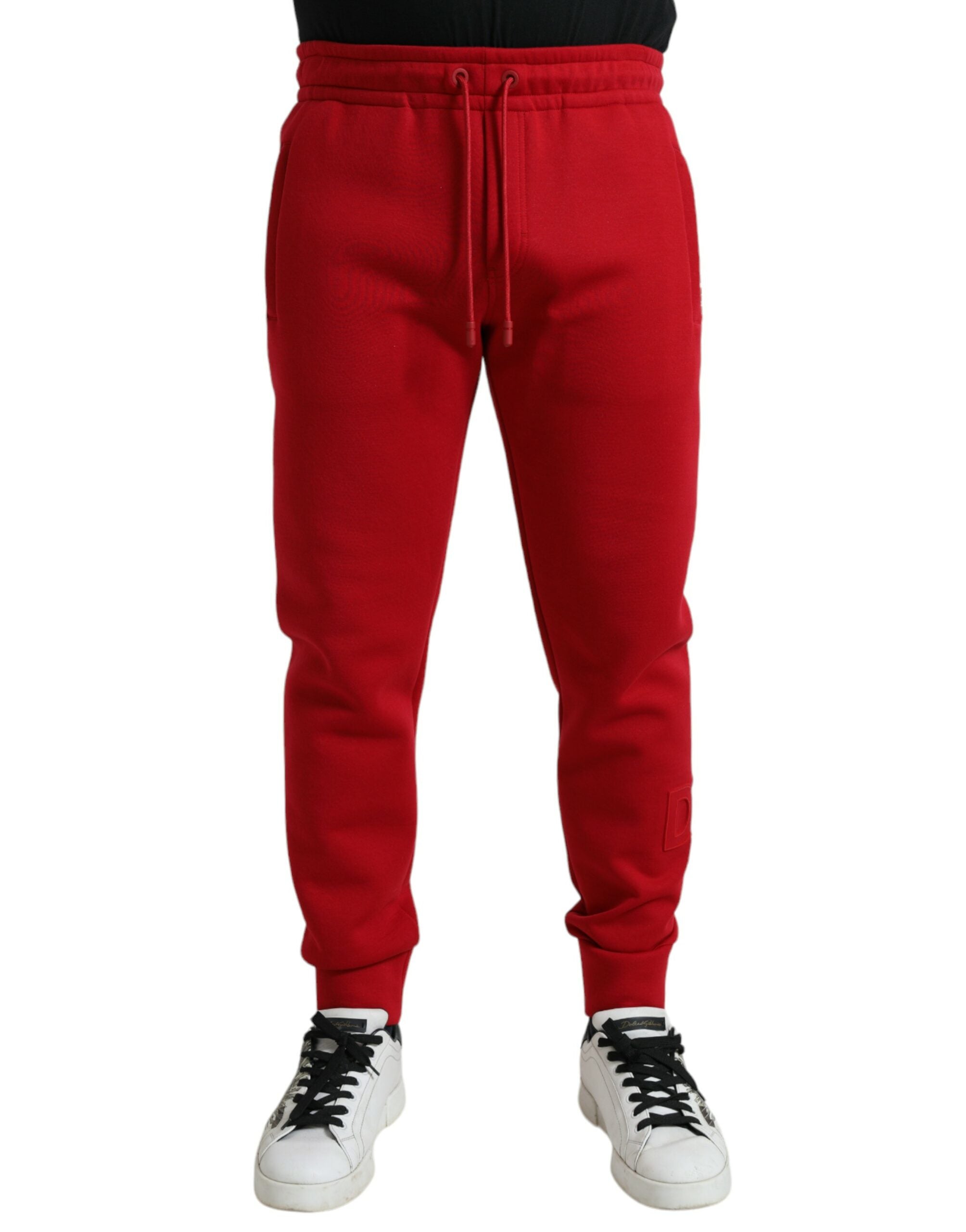 Παντελόνι Jogger Dolce &amp; Gabbana Sizzling Red Cotton Blend