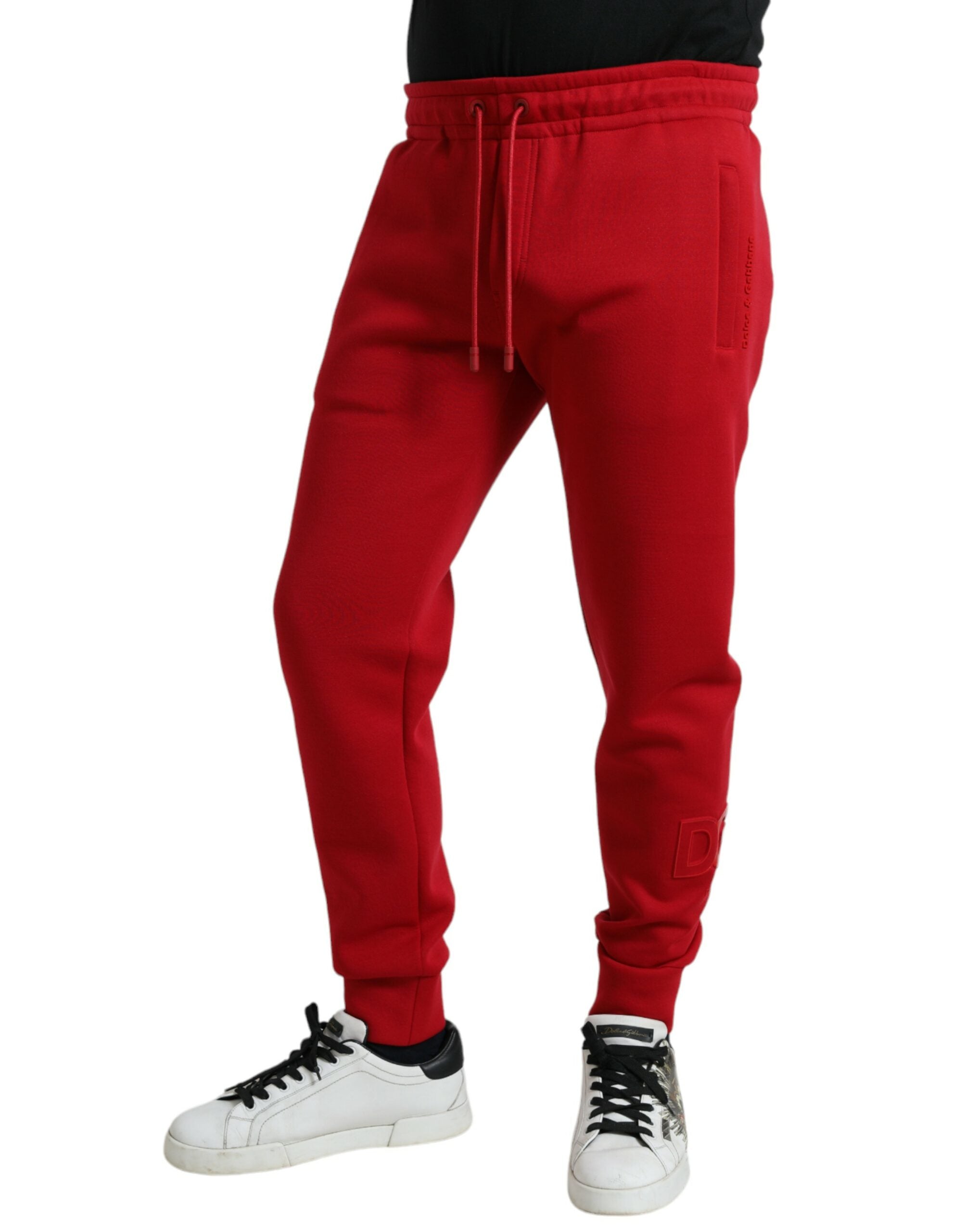 Παντελόνι Jogger Dolce &amp; Gabbana Sizzling Red Cotton Blend