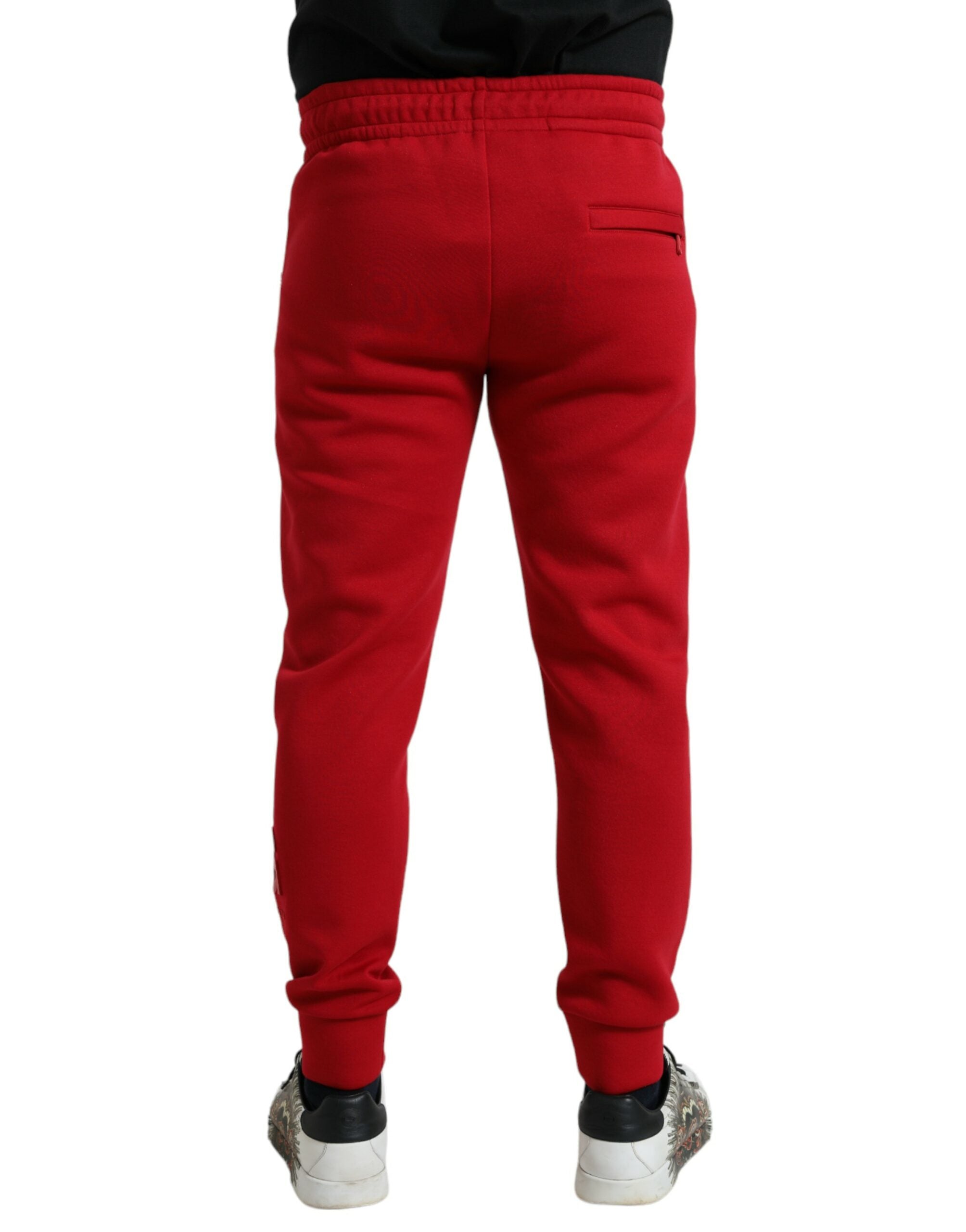 Παντελόνι Jogger Dolce &amp; Gabbana Sizzling Red Cotton Blend