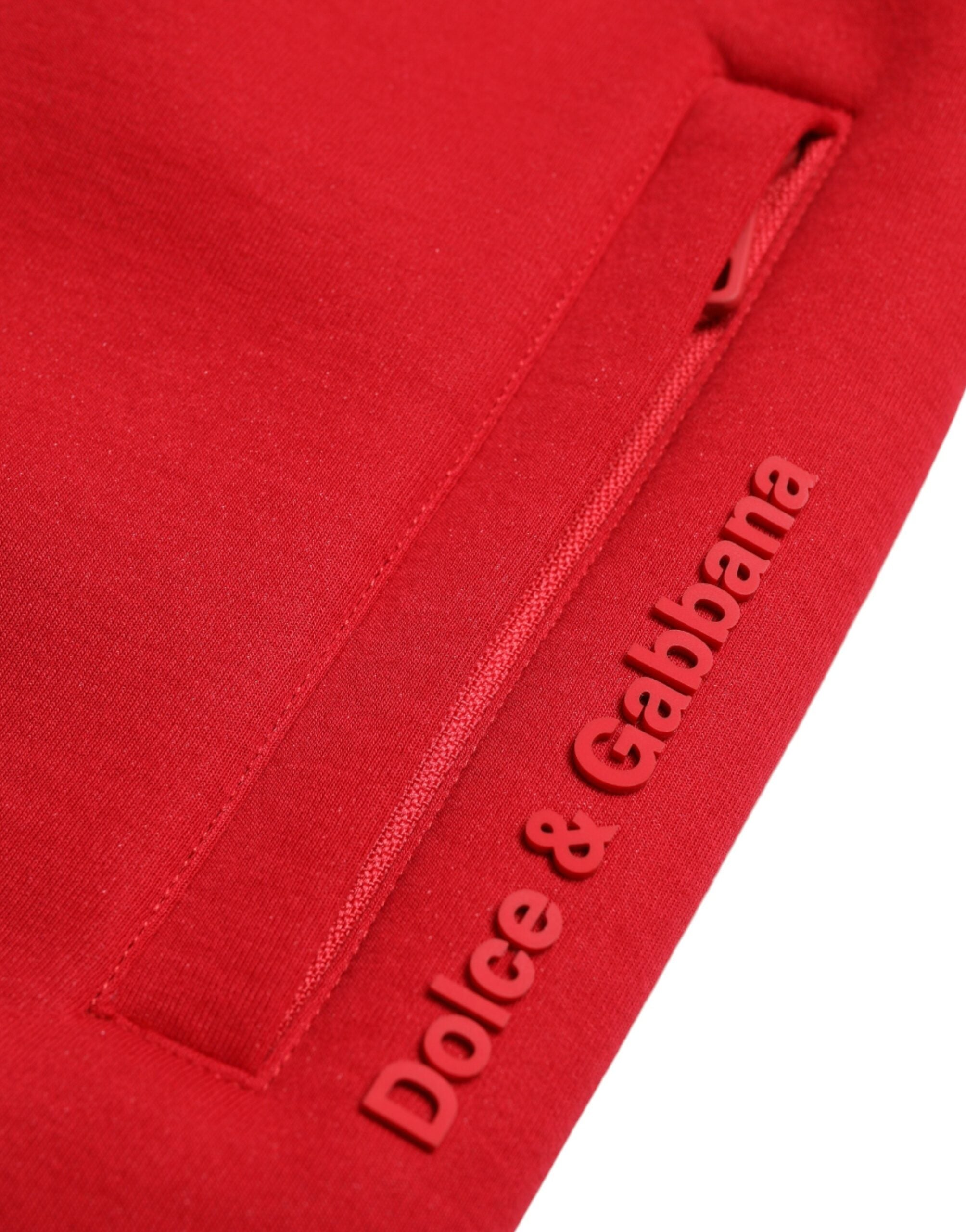 Παντελόνι Jogger Dolce &amp; Gabbana Sizzling Red Cotton Blend