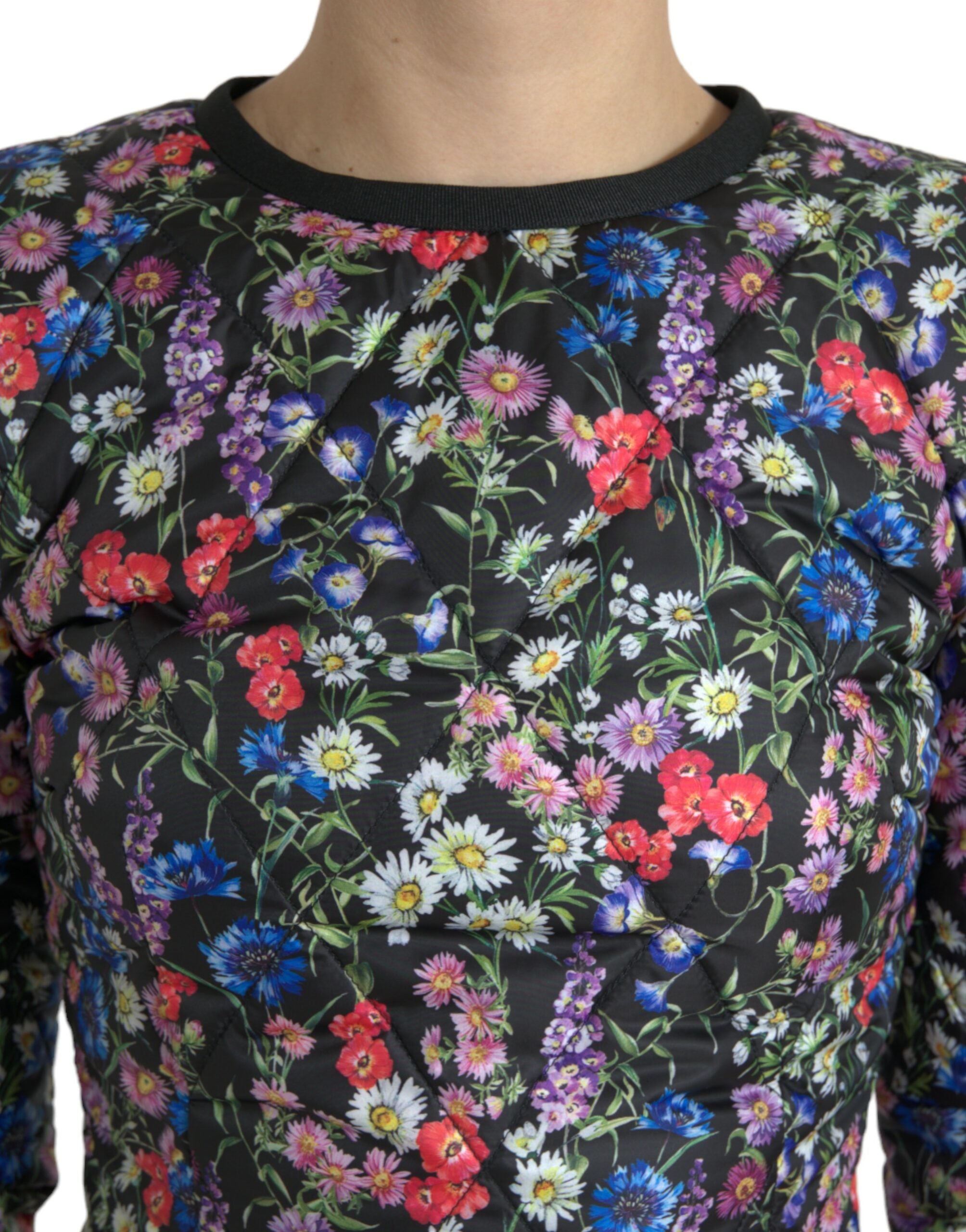 Dolce &amp; Gabbana Floral Sheath Mini Dress Elegance