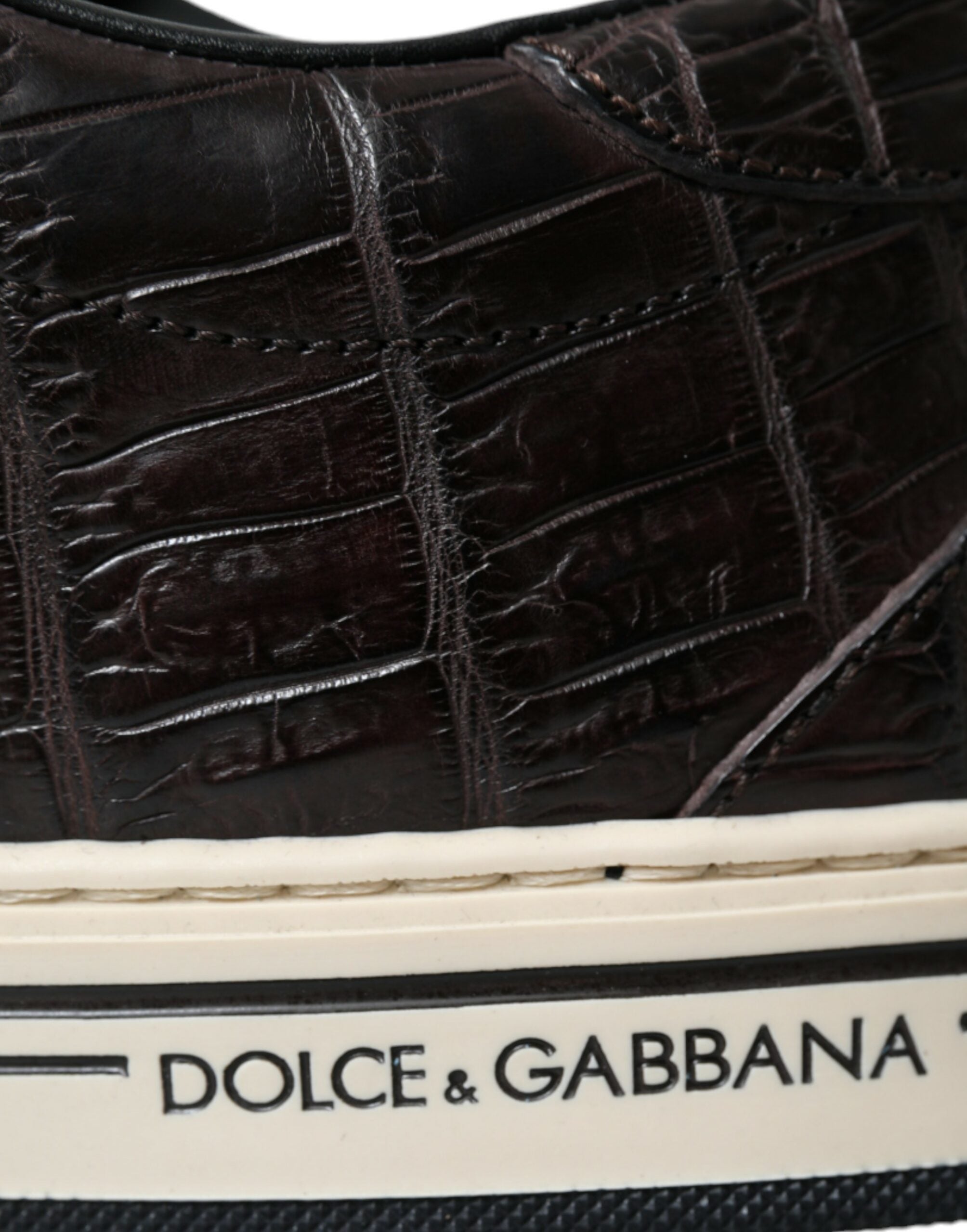 Dolce &amp; Gabbana Κομψά αθλητικά παπούτσια από εξωτικό δέρμα