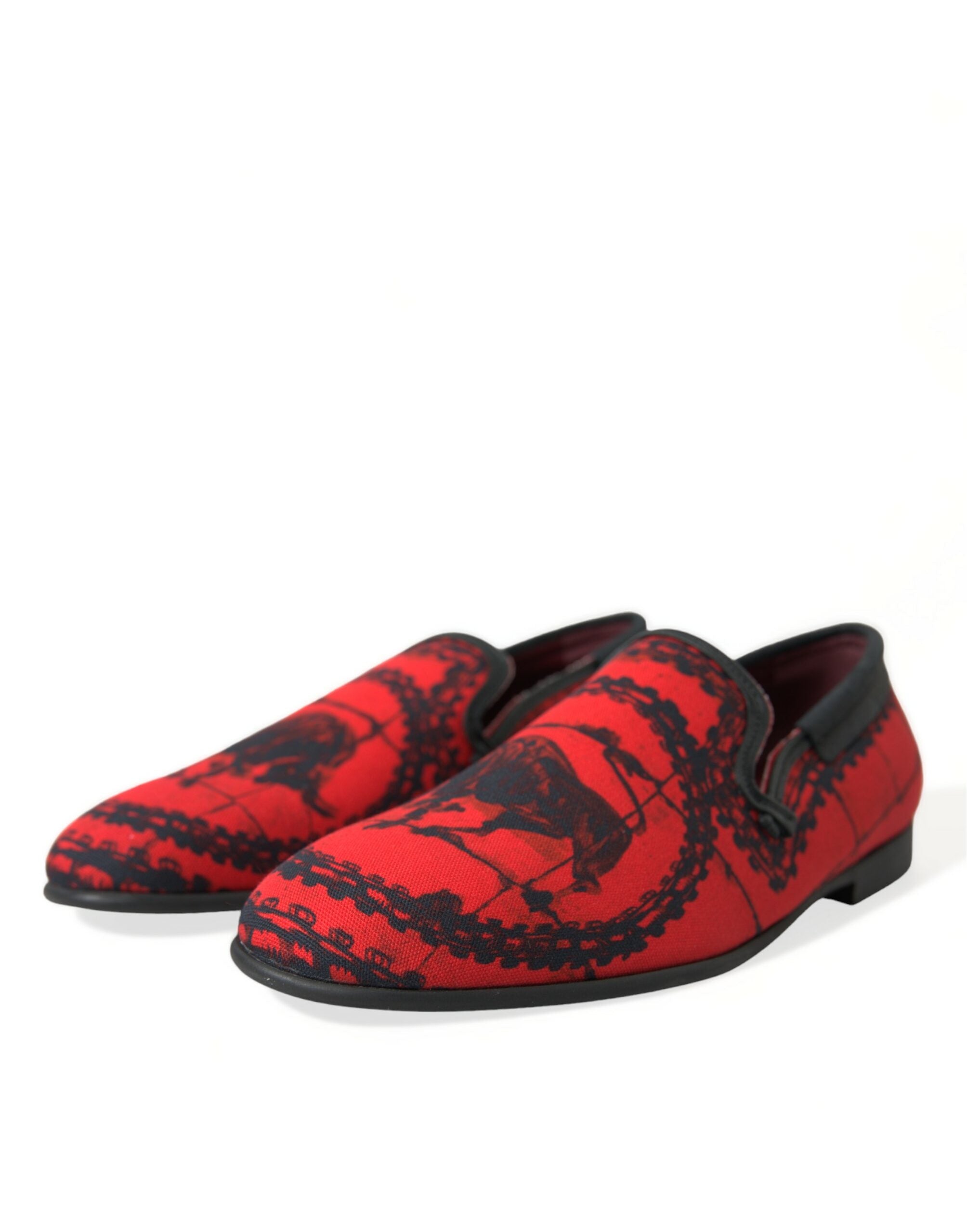 Luxe Red &amp; Black Loafers εμπνευσμένα από τους Dolce &amp; Gabbana Torero