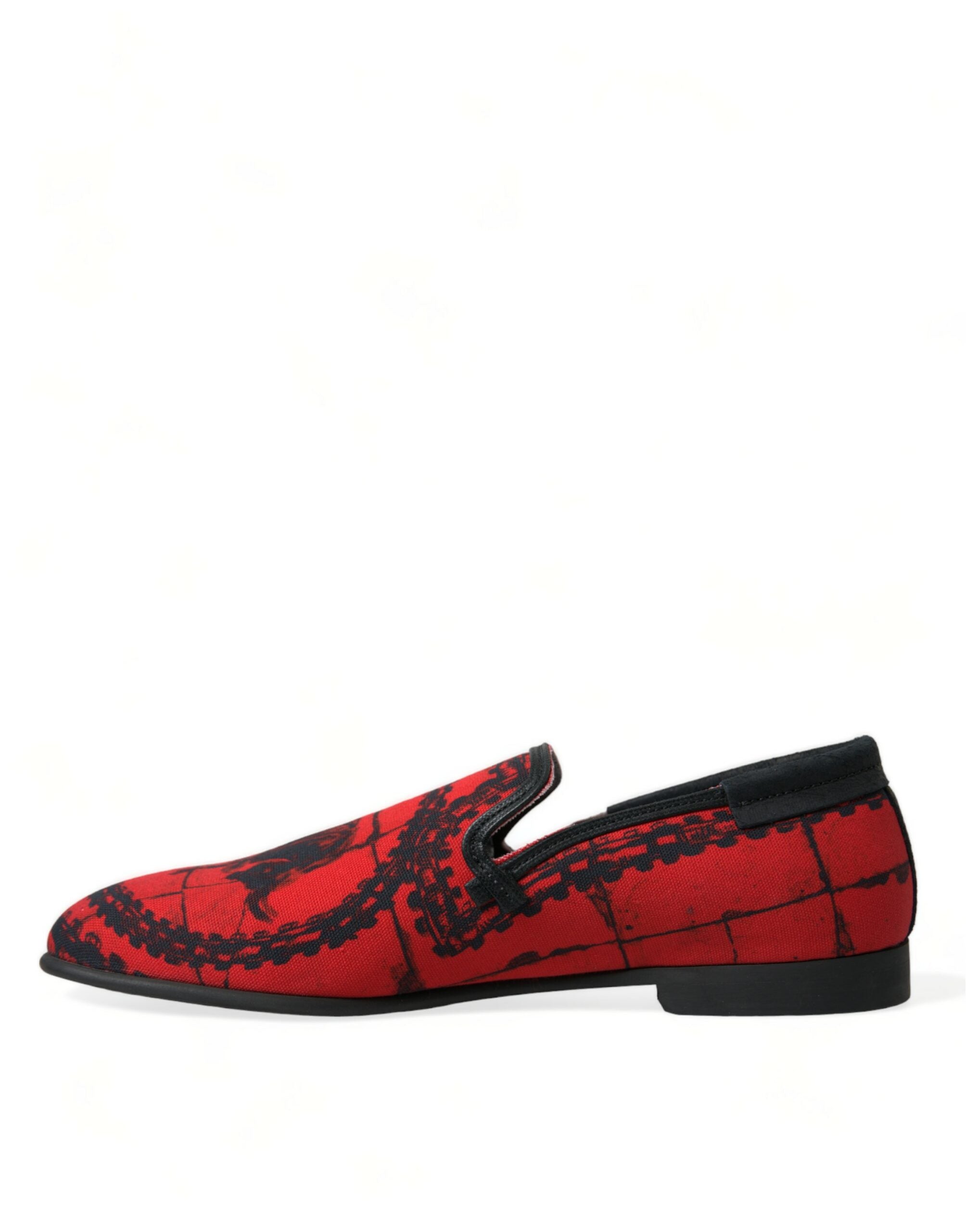 Luxe Red &amp; Black Loafers εμπνευσμένα από τους Dolce &amp; Gabbana Torero