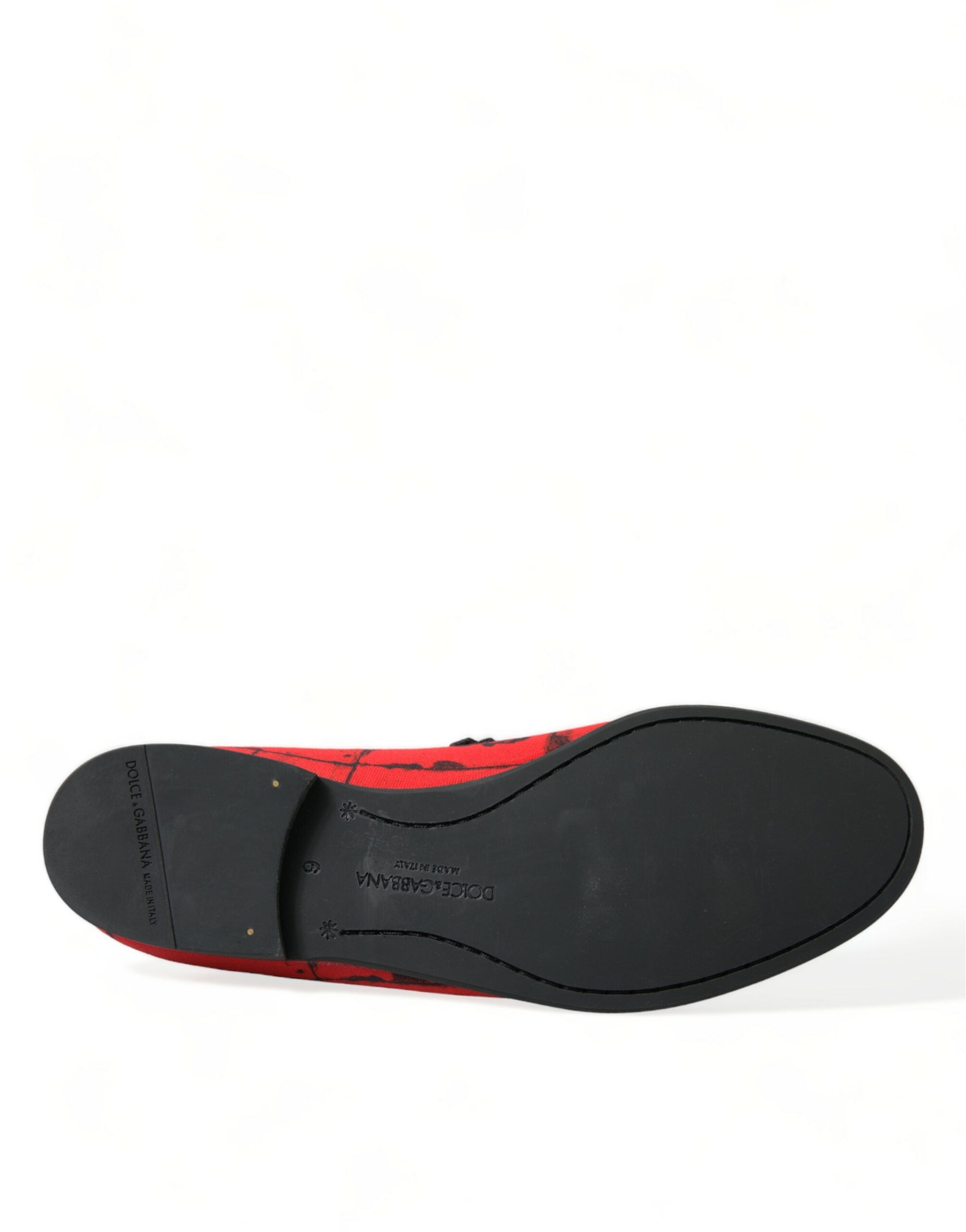 Luxe Red &amp; Black Loafers εμπνευσμένα από τους Dolce &amp; Gabbana Torero